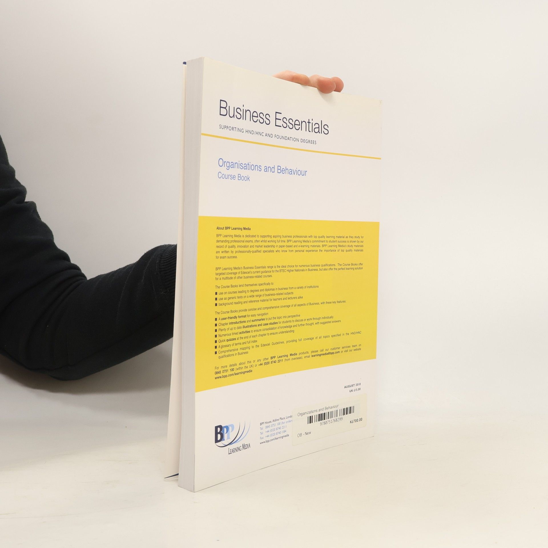 BPP Learning Media (Firm) Staff Business Essentials Organisation and Behaviour
