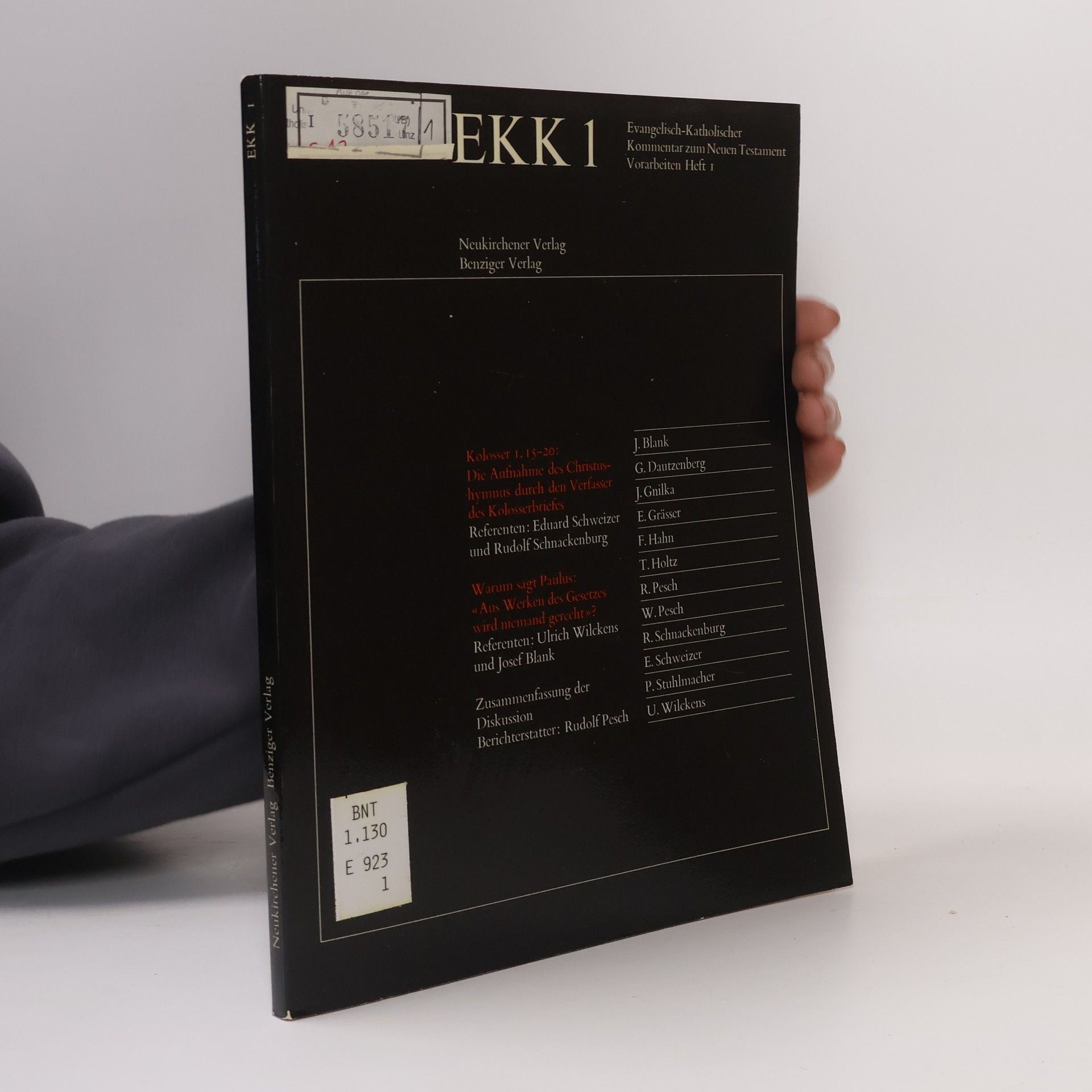 Kolektív autorov Evangelisch-Katholischer Kommentar zum Neuen Testament 1