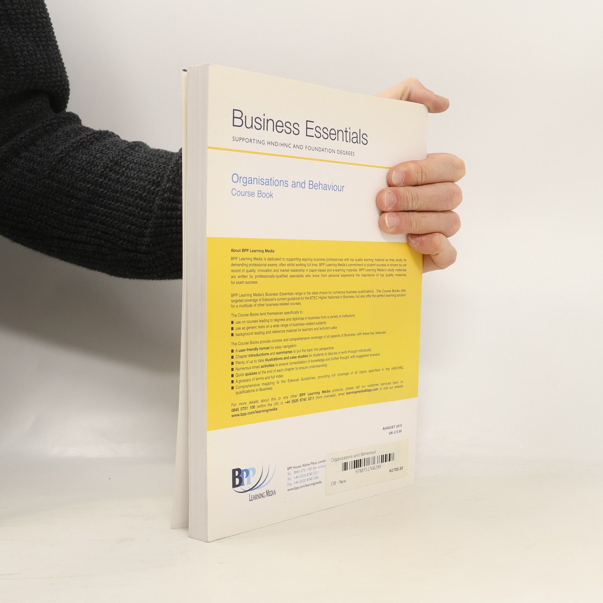 BPP Learning Media Staff Business Essentials Organisation and Behaviour