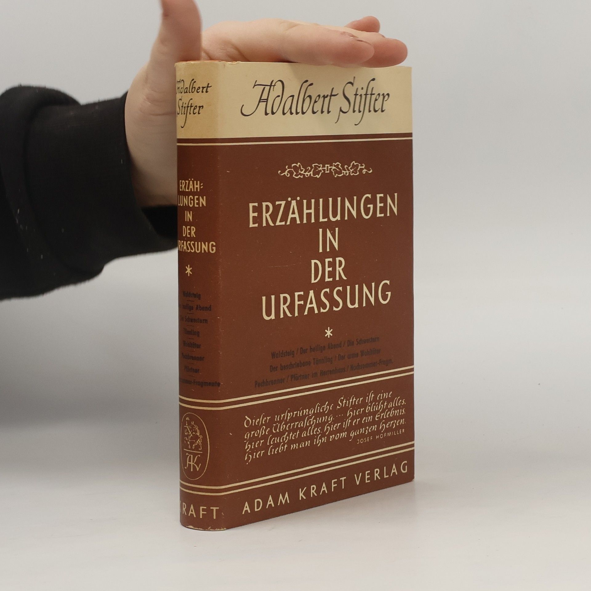 Adalbert Stifter Erzählungen in der Urfassung