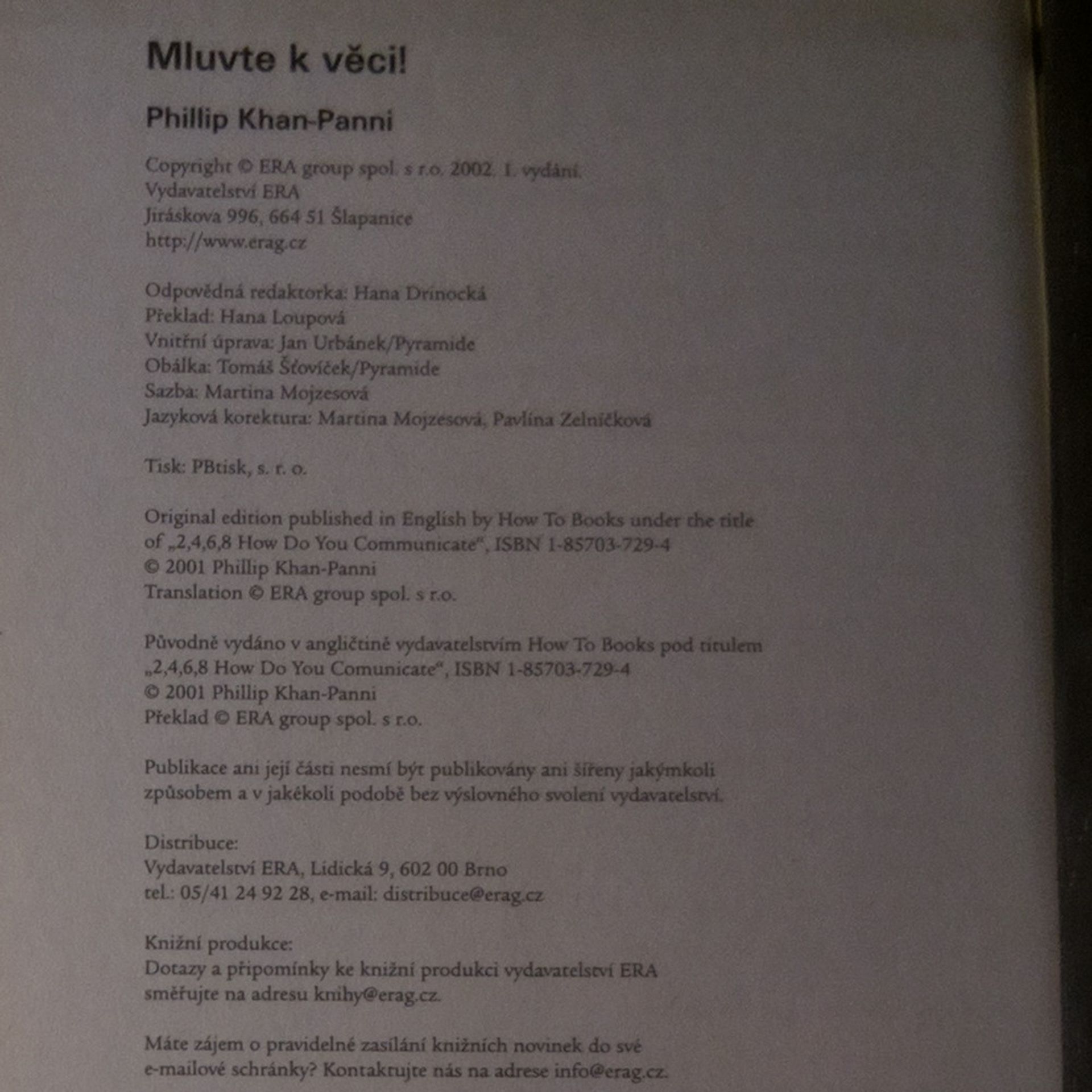 Phillip KhanPanni Mluvte k věci!