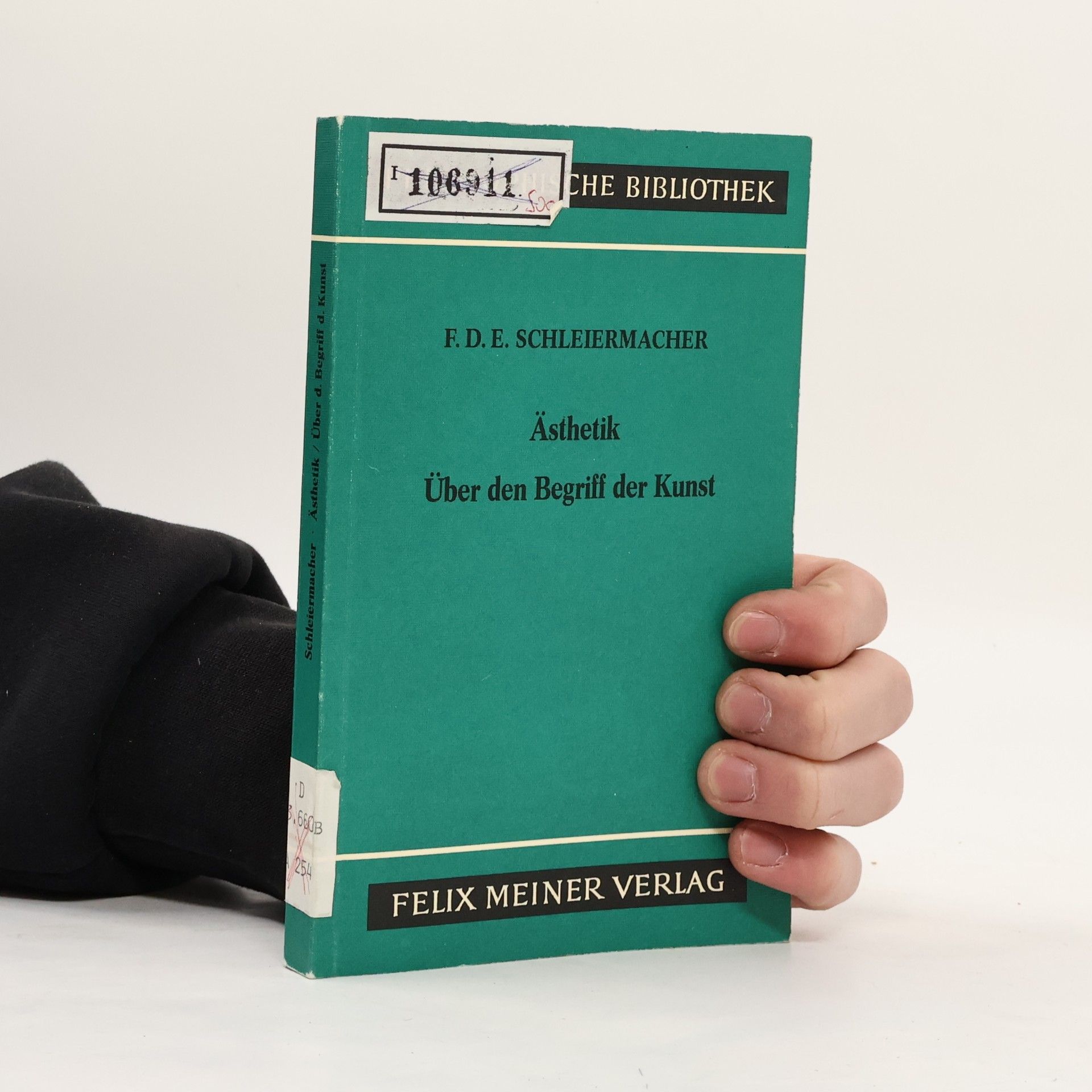 Friedrich Daniel E. Schleiermacher Ästhetik Über den Begriff der Kunst