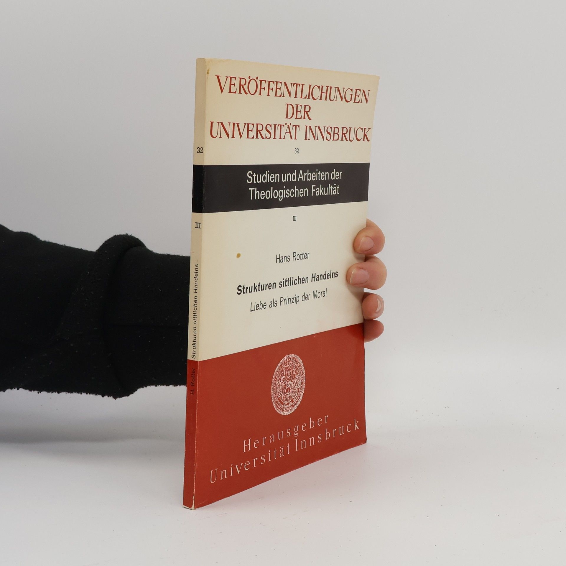 Hans Rotter Veröffentlichungen der Universität Innsbruck. Studien und Arbeiten der Theologischen Fakultät