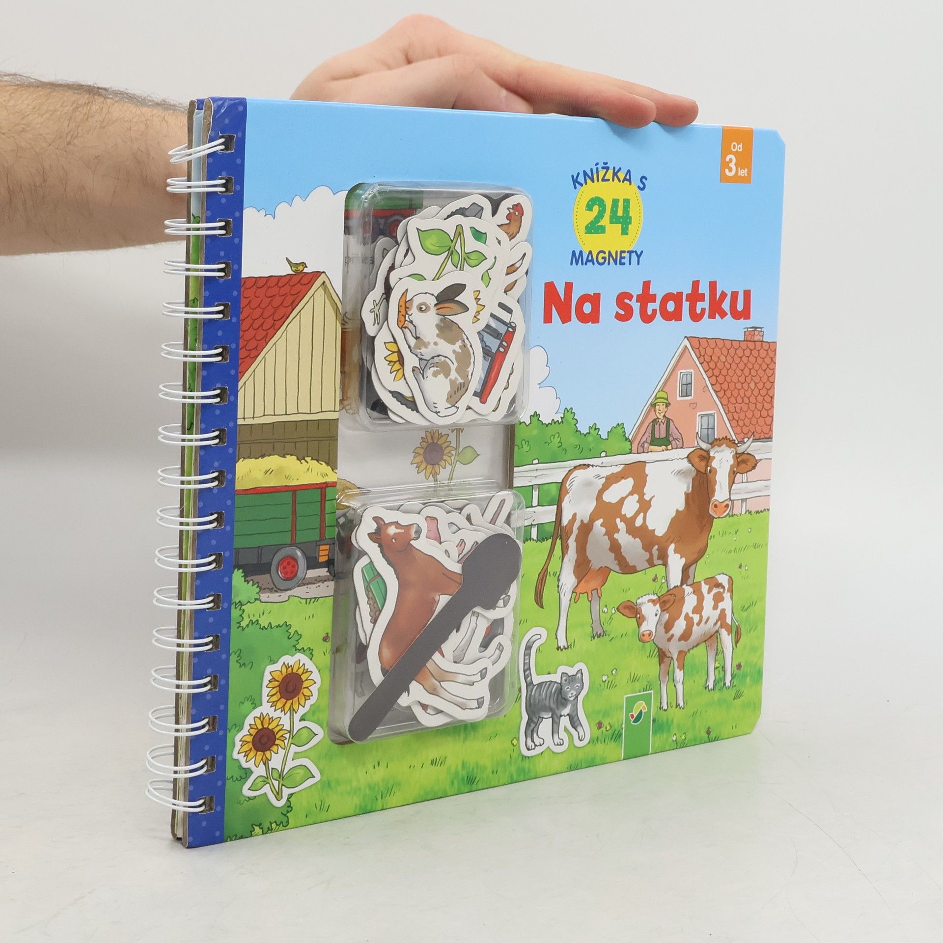 Na gazdovstve. Knížka s 24 magnetmi