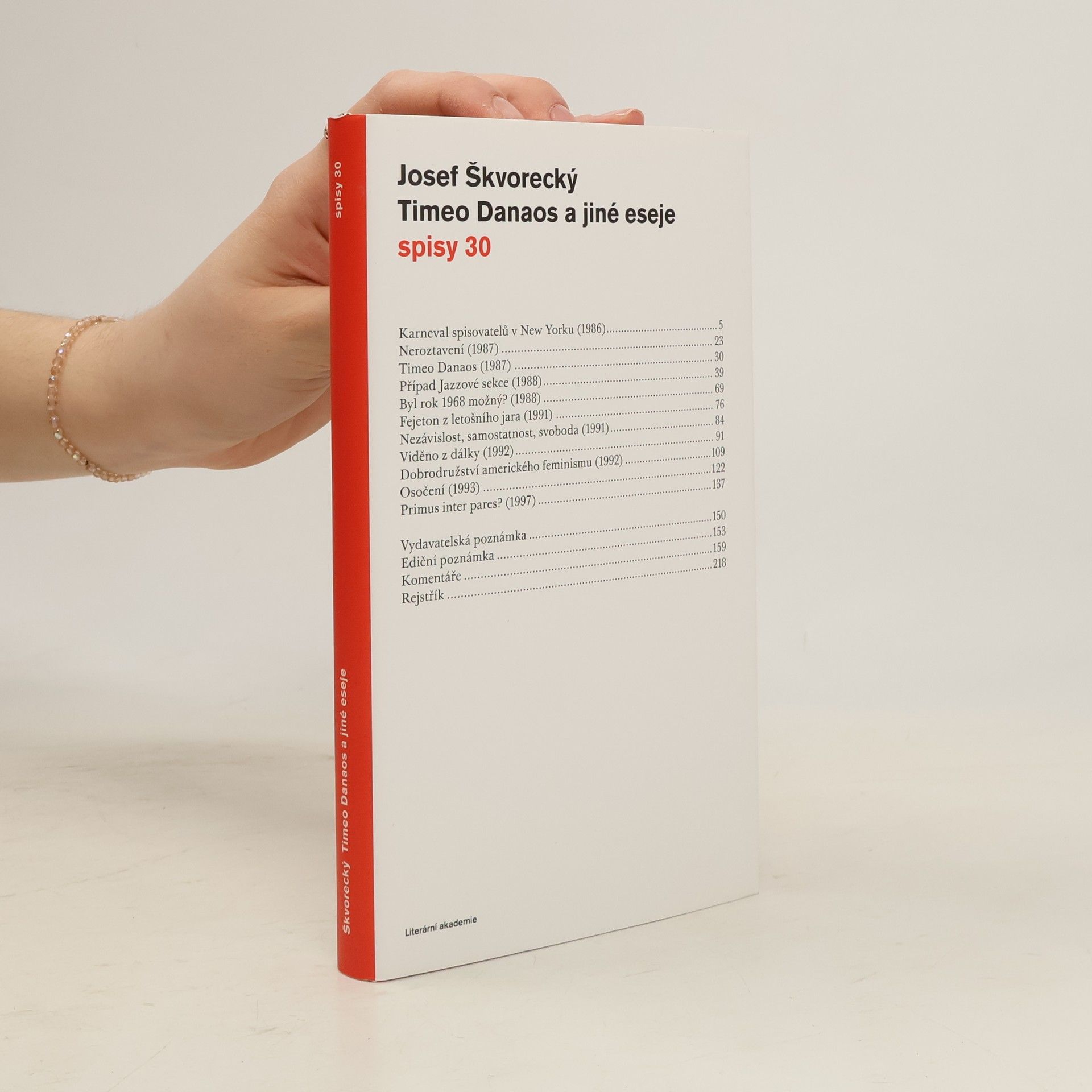 Josef Škvorecký Timeo Danaos a jiné eseje