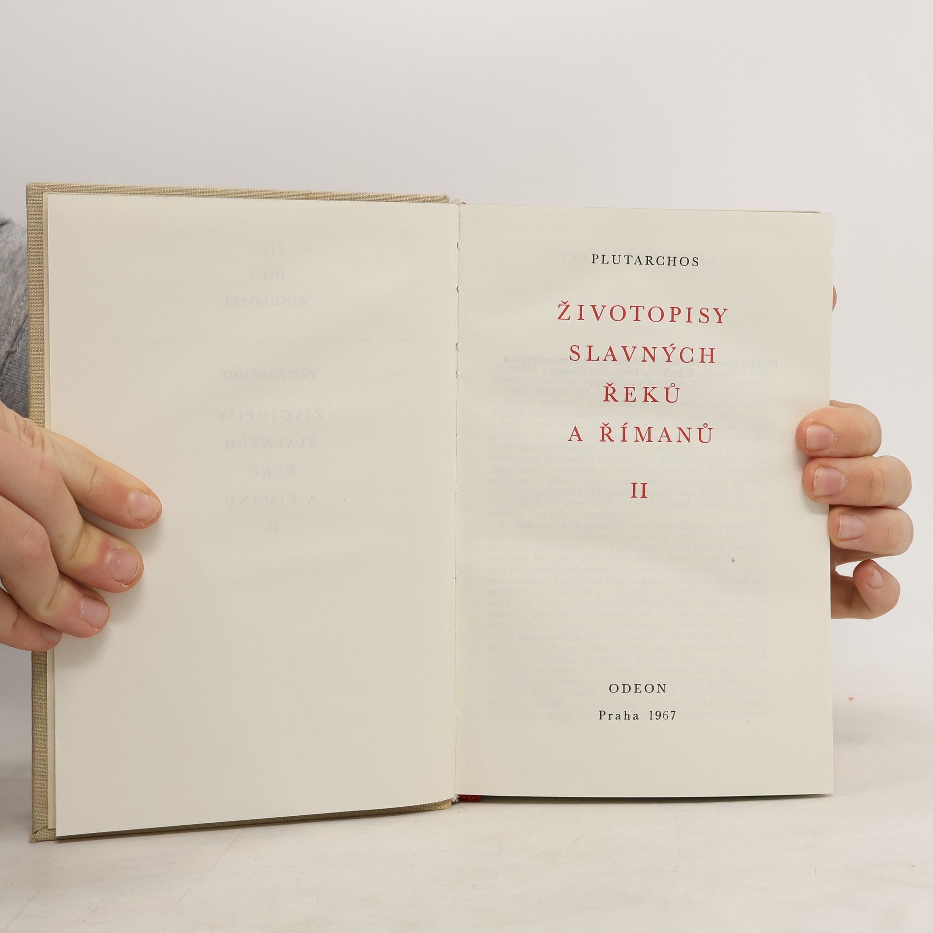 Jiří Sirotek Životopisy slavných Řeků a Římanů II.