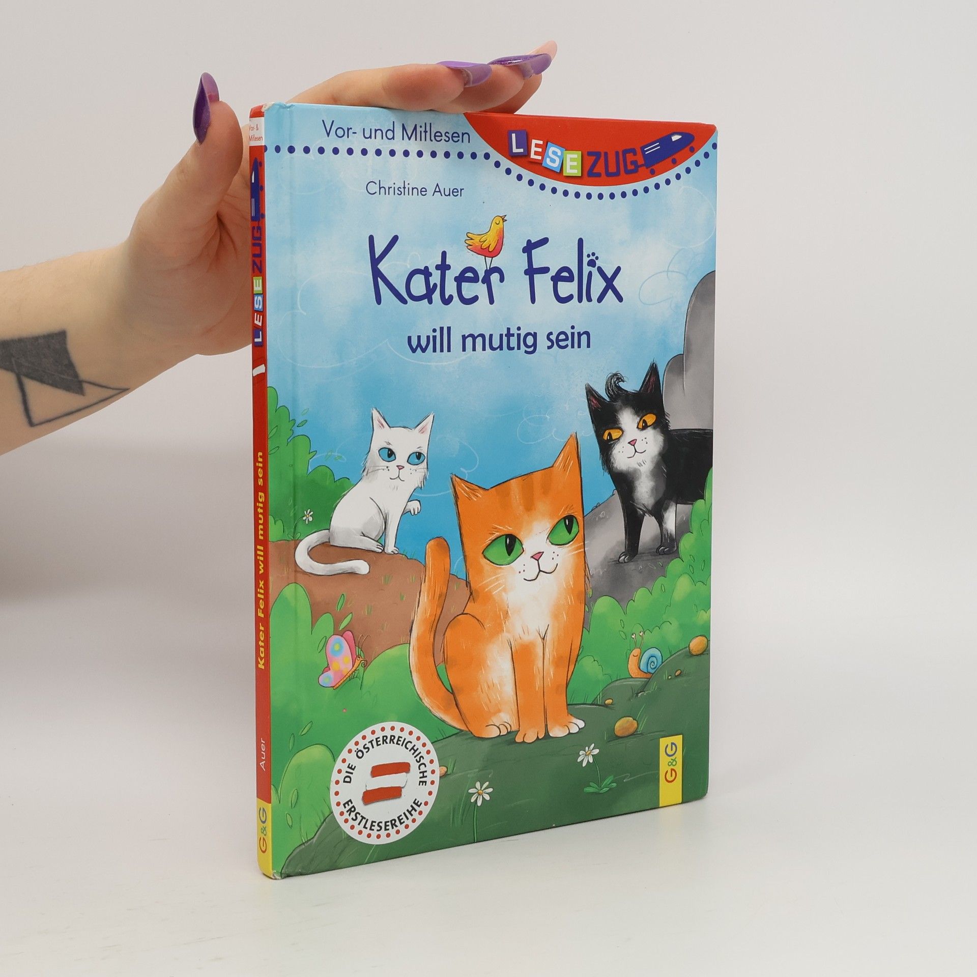 Christine Auer LESEZUG/Vor- und Mitlesen: Kater Felix will mutig sein