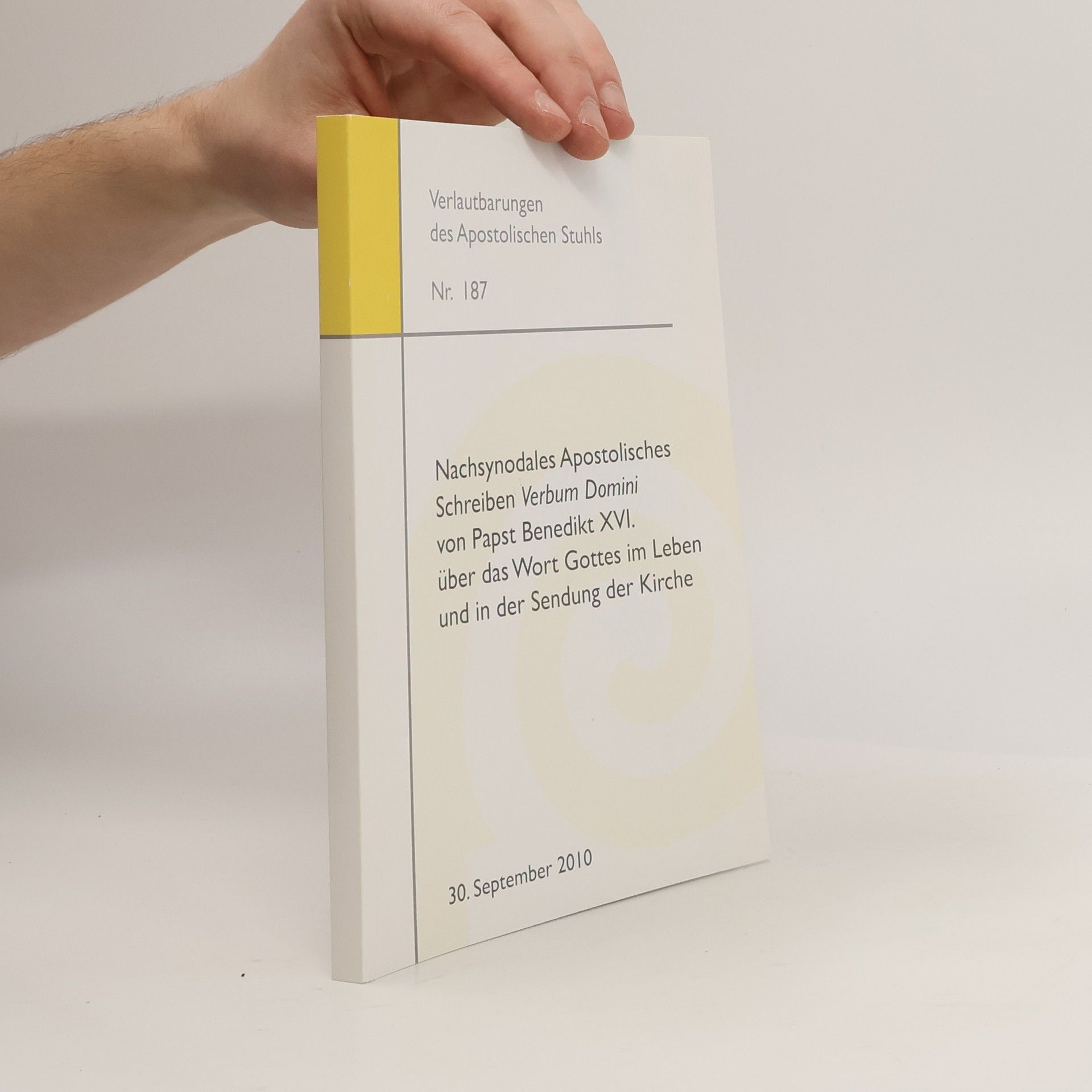 Benedikt XVI. Nachsynodales Apostolisches von Papst Benedikt XVI.