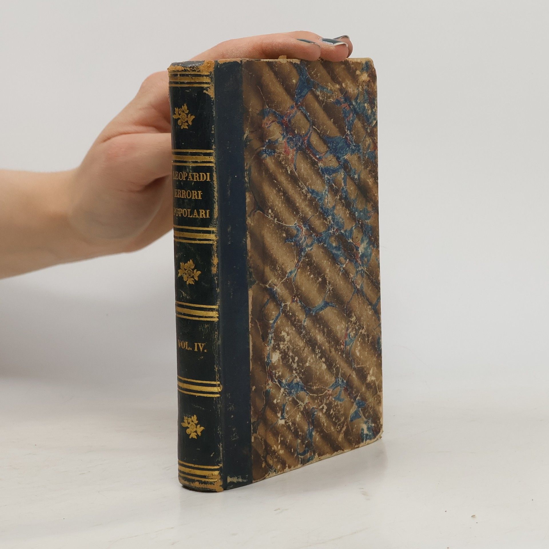 Giacomo Leopardi Saggio sopra gli errori popolari degli antichi IV.