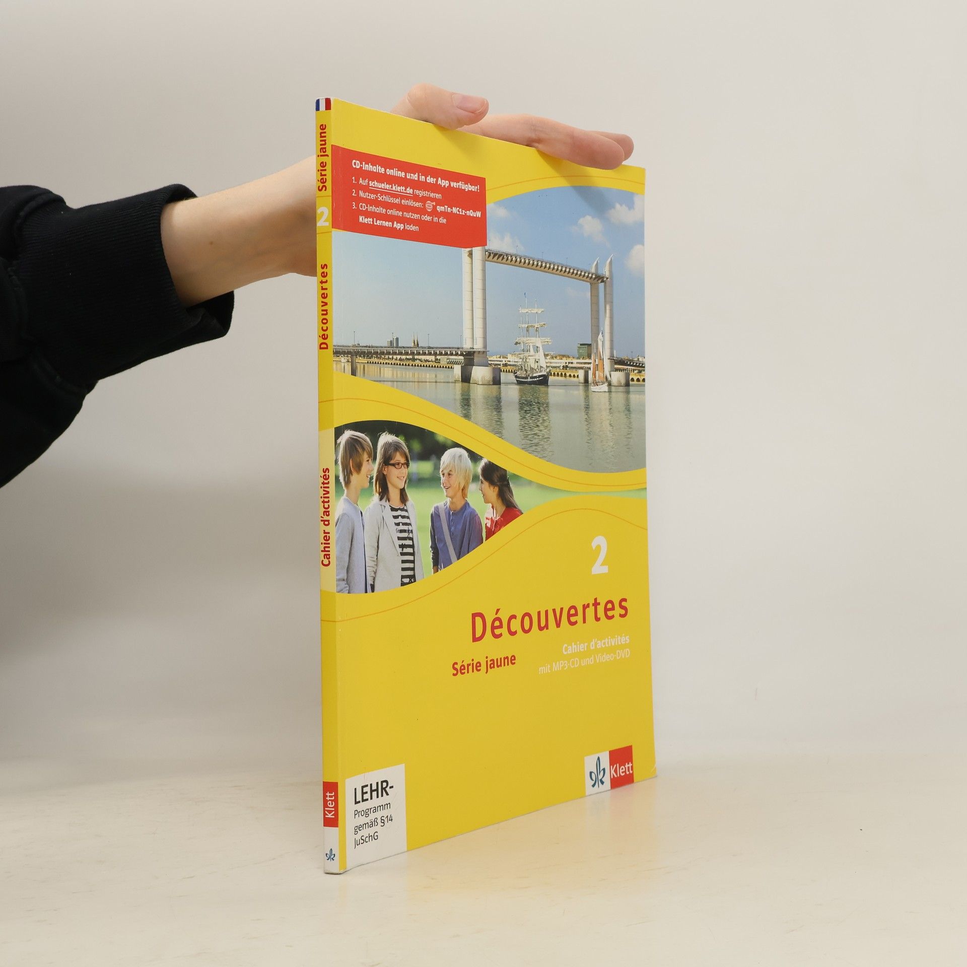 Kolektiv autorů Série jaune - 2: Découvertes / Cahier d'activités mit MP3-CD und Video-DVD