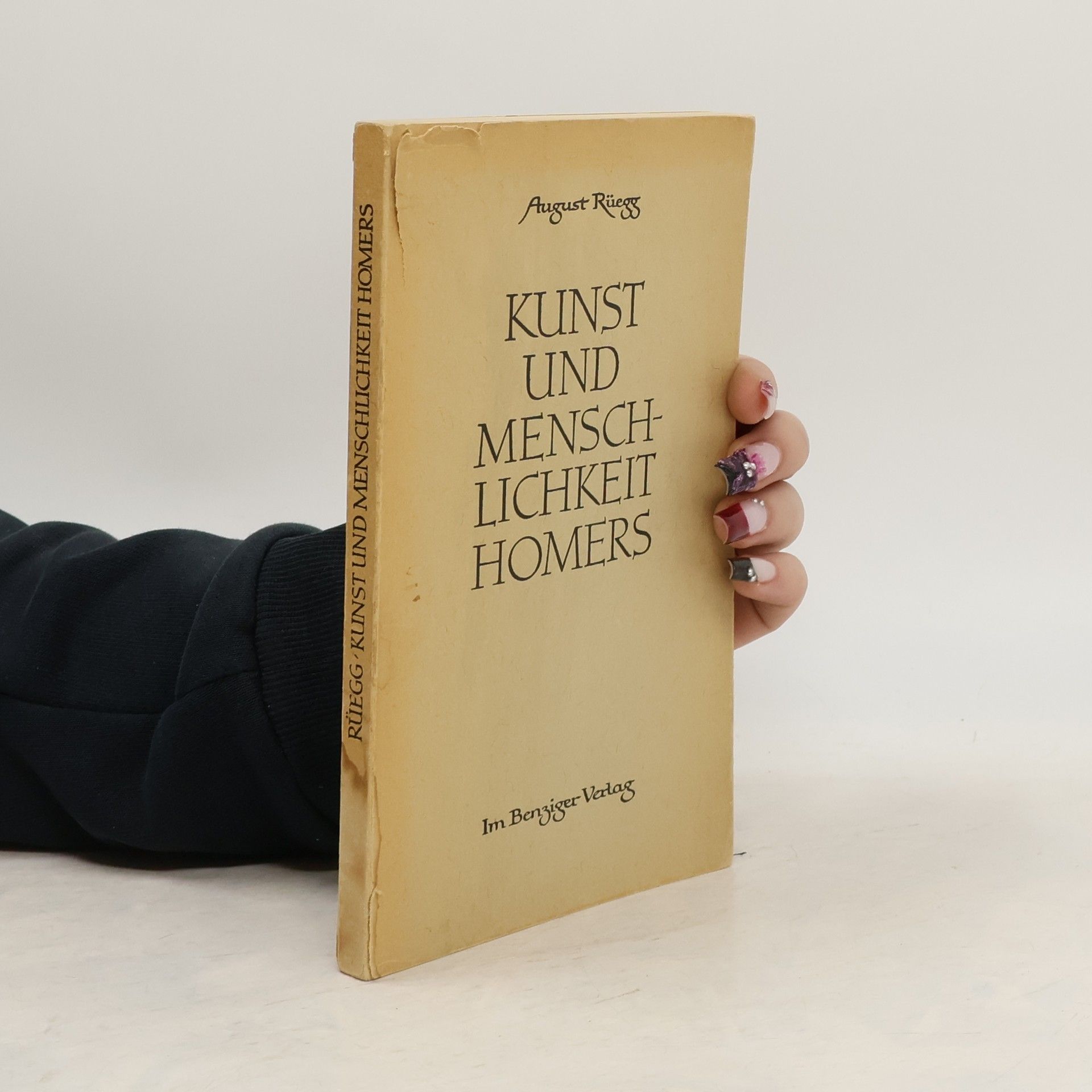 August Ruegg Kunst und Menschlichkeit Homers