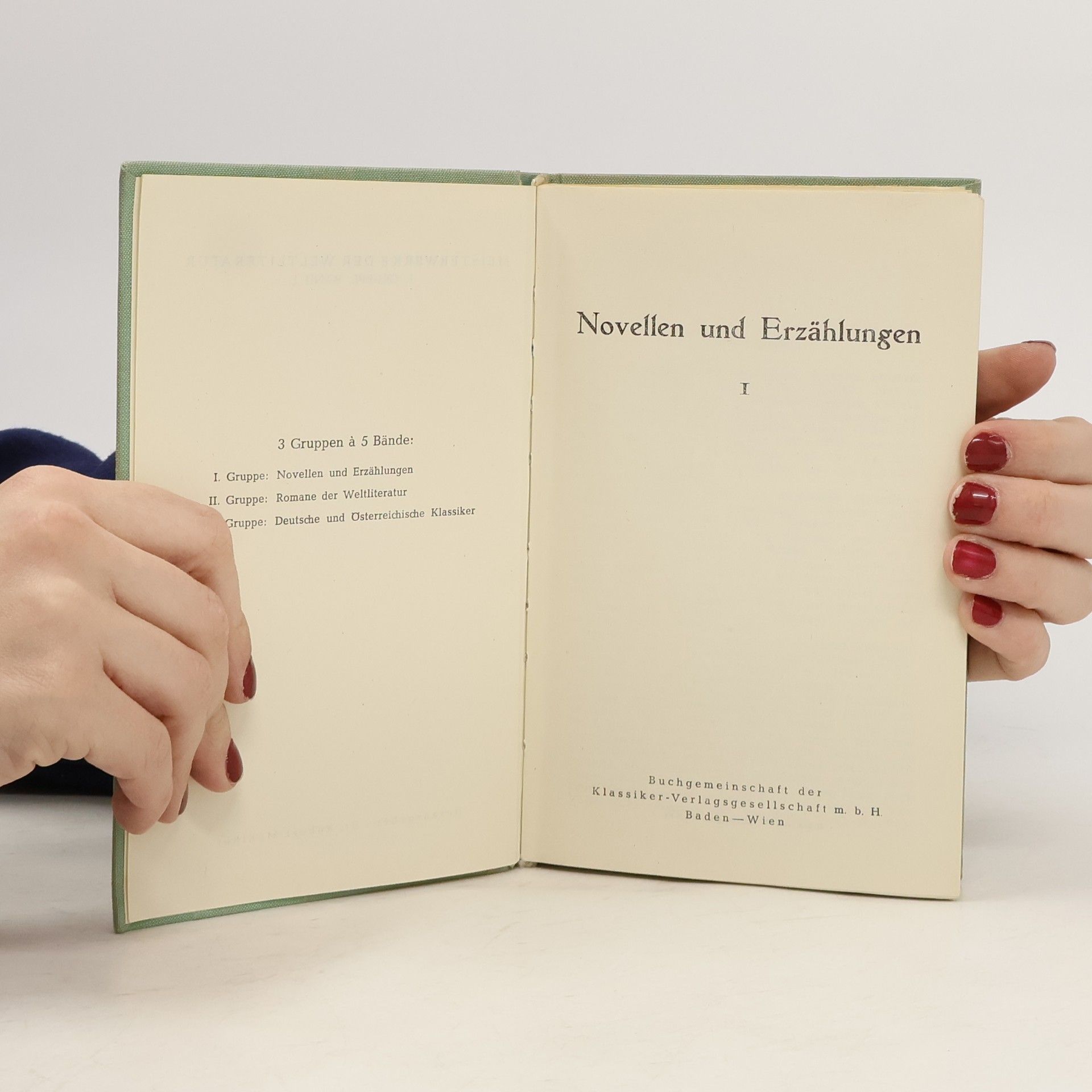 Autores varios Ausgewählte Novellen I. Deutsche Novellen