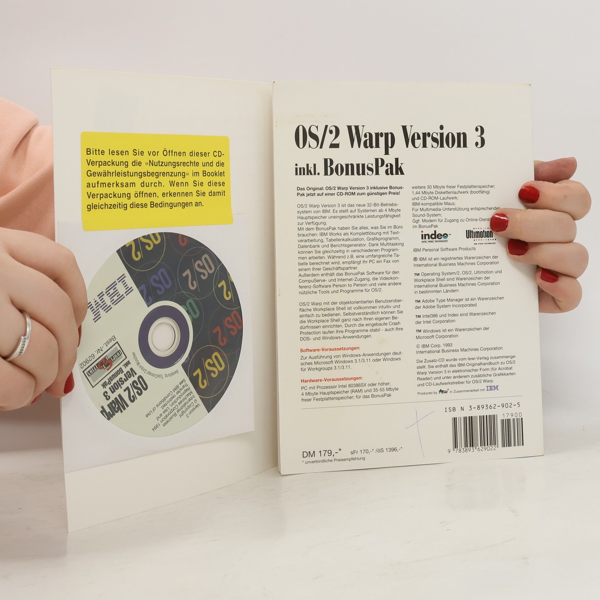 OS/2 Warp Version 3 für Windows. Das fortschrittliche 32-Bit-Betriebssystem.