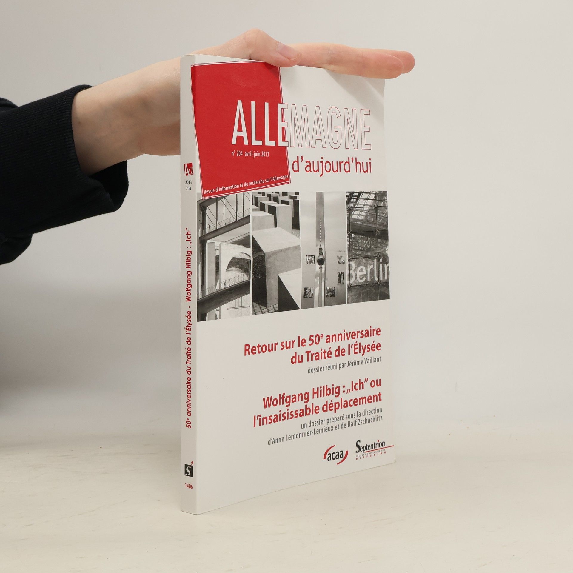 Jérôme Vaillant Allemagne d'Aujourd'hui, n° 204/avril-juin 2013