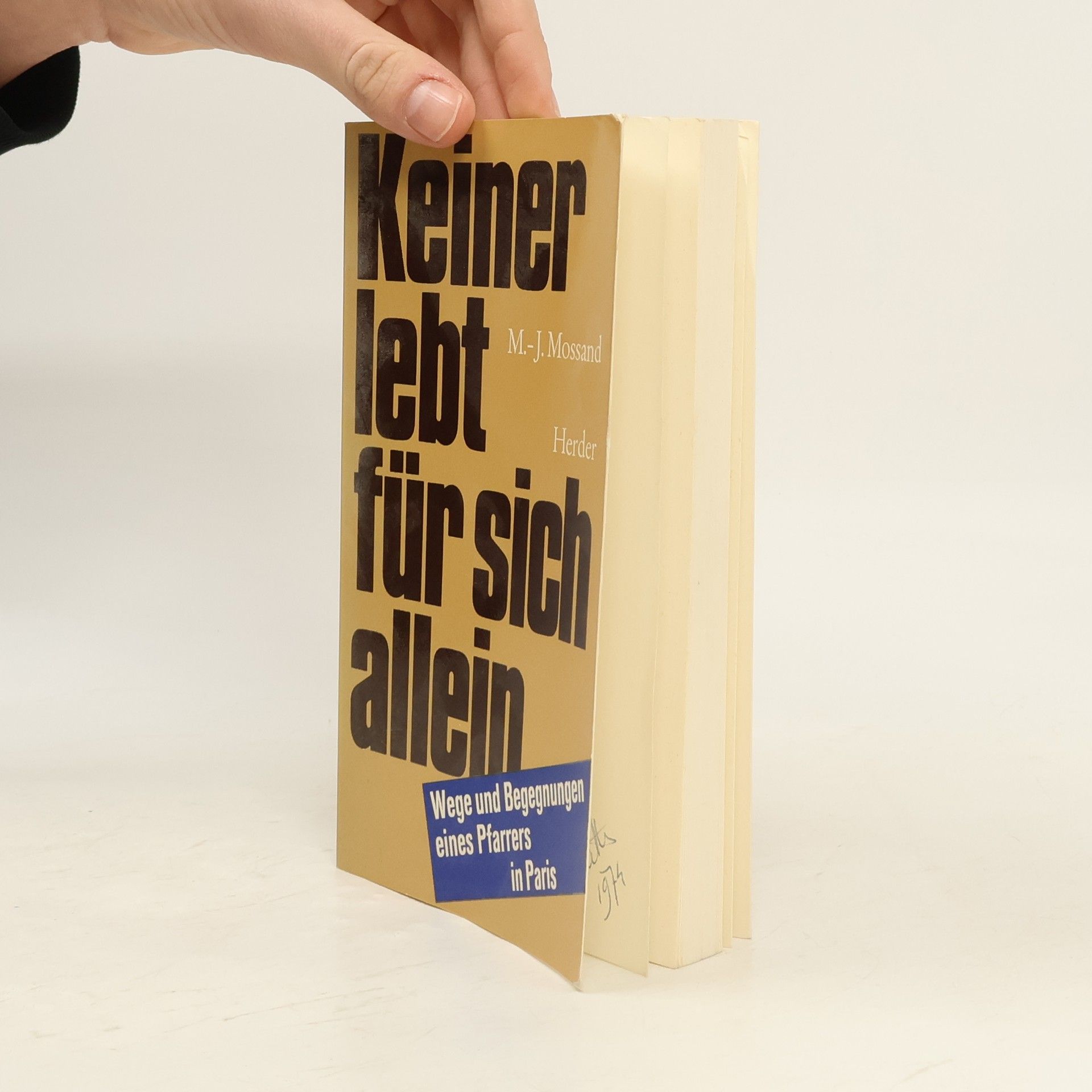 Marie-Jean Mossand Keiner lebt für sich allein