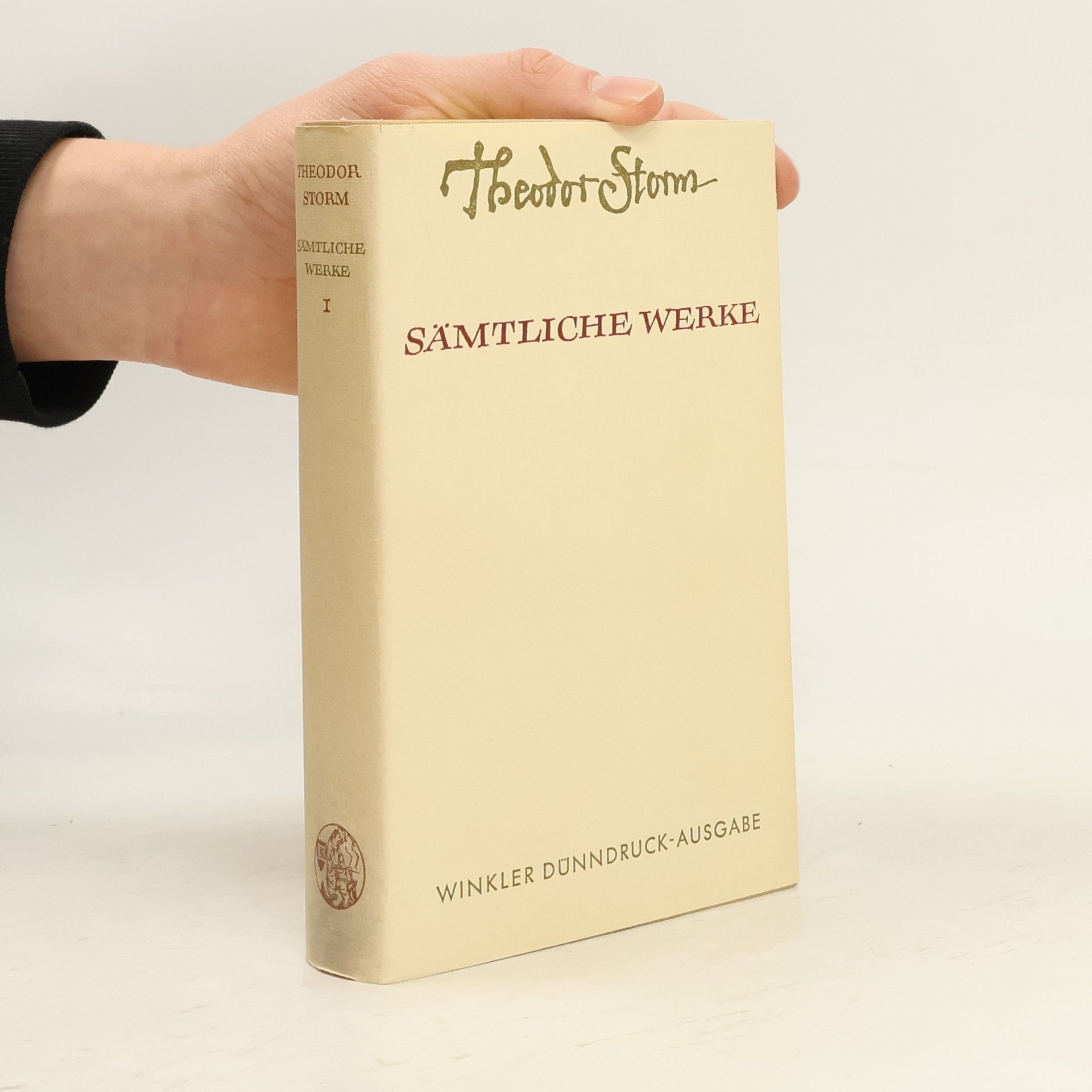 Theodor Storm Sämtliche Werke I
