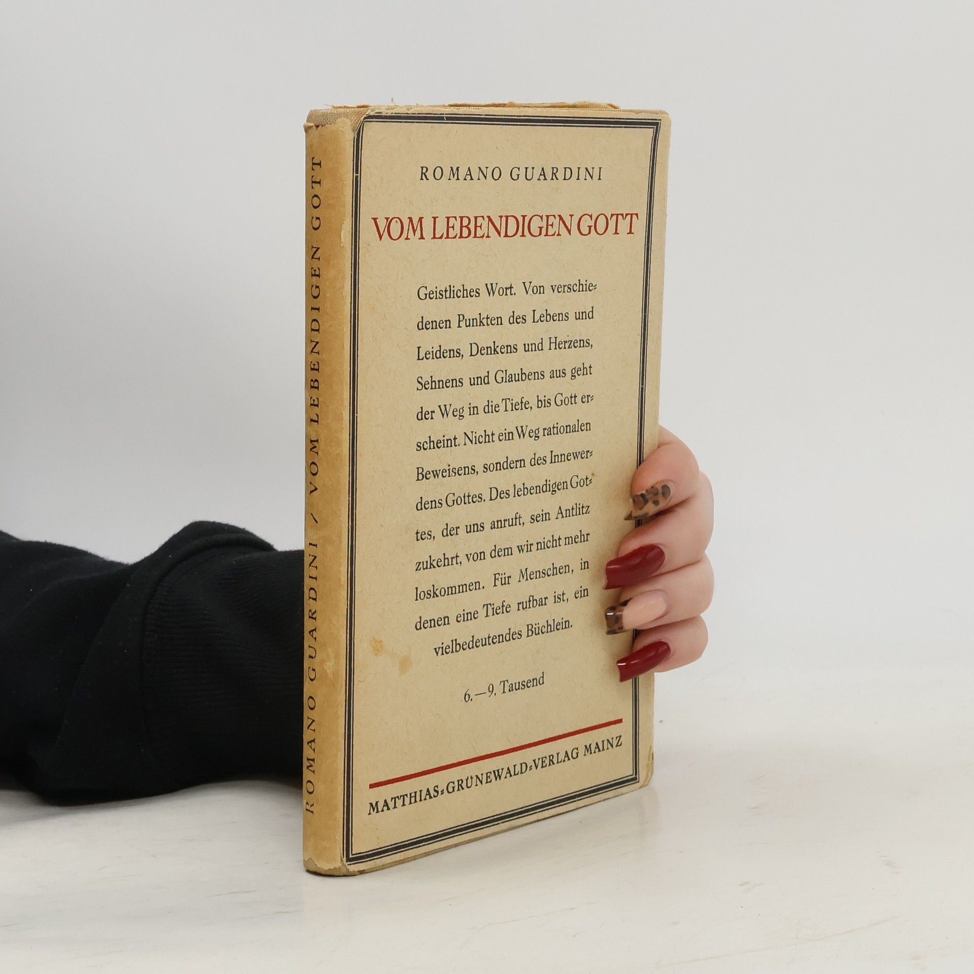 Romano Guardini Vom Lebendigen Gott