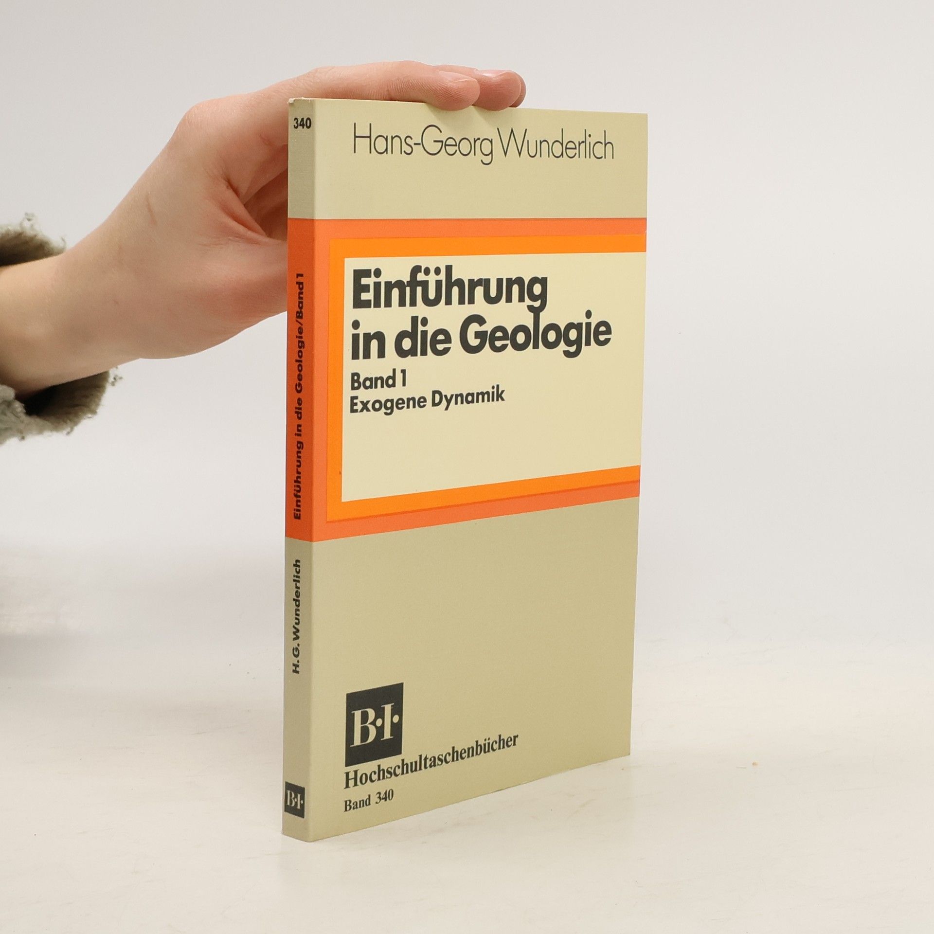 Hans Georg Wunderlich Einführung in die Geologie