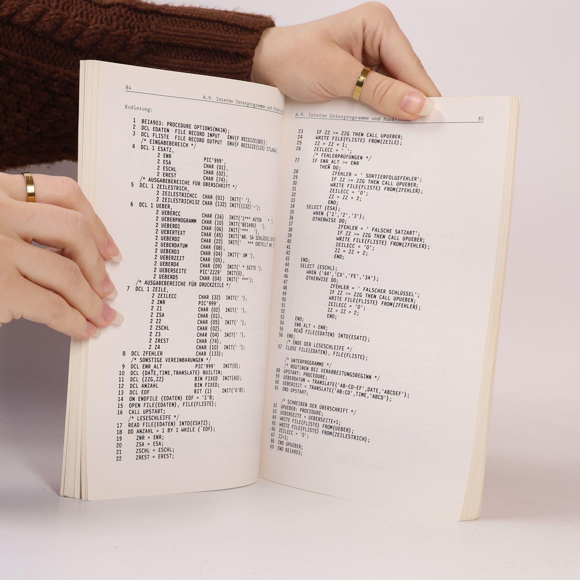 A. Berger Programmieren in PL I.