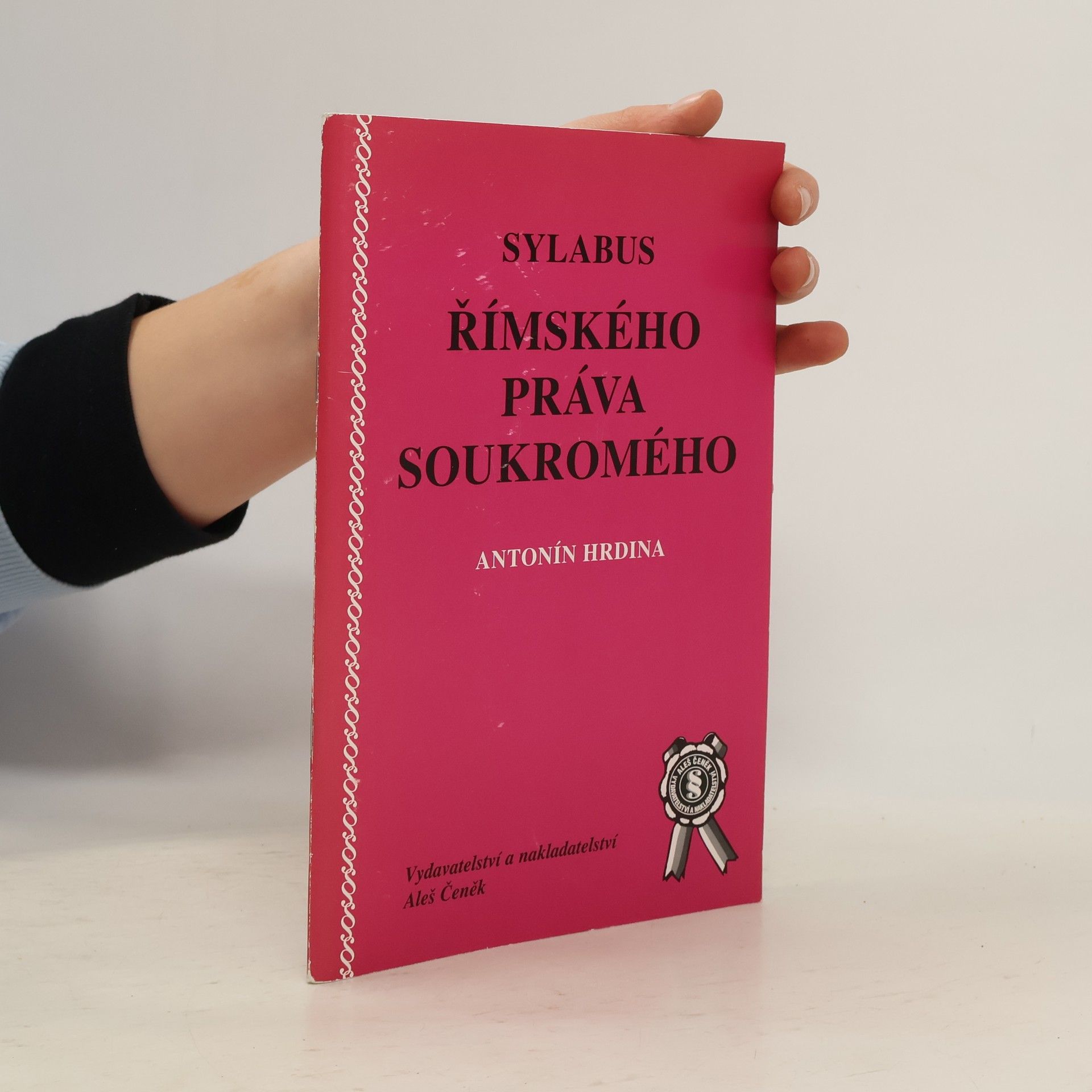 Ignác Antonín Hrdina Sylabus římského práva soukromého