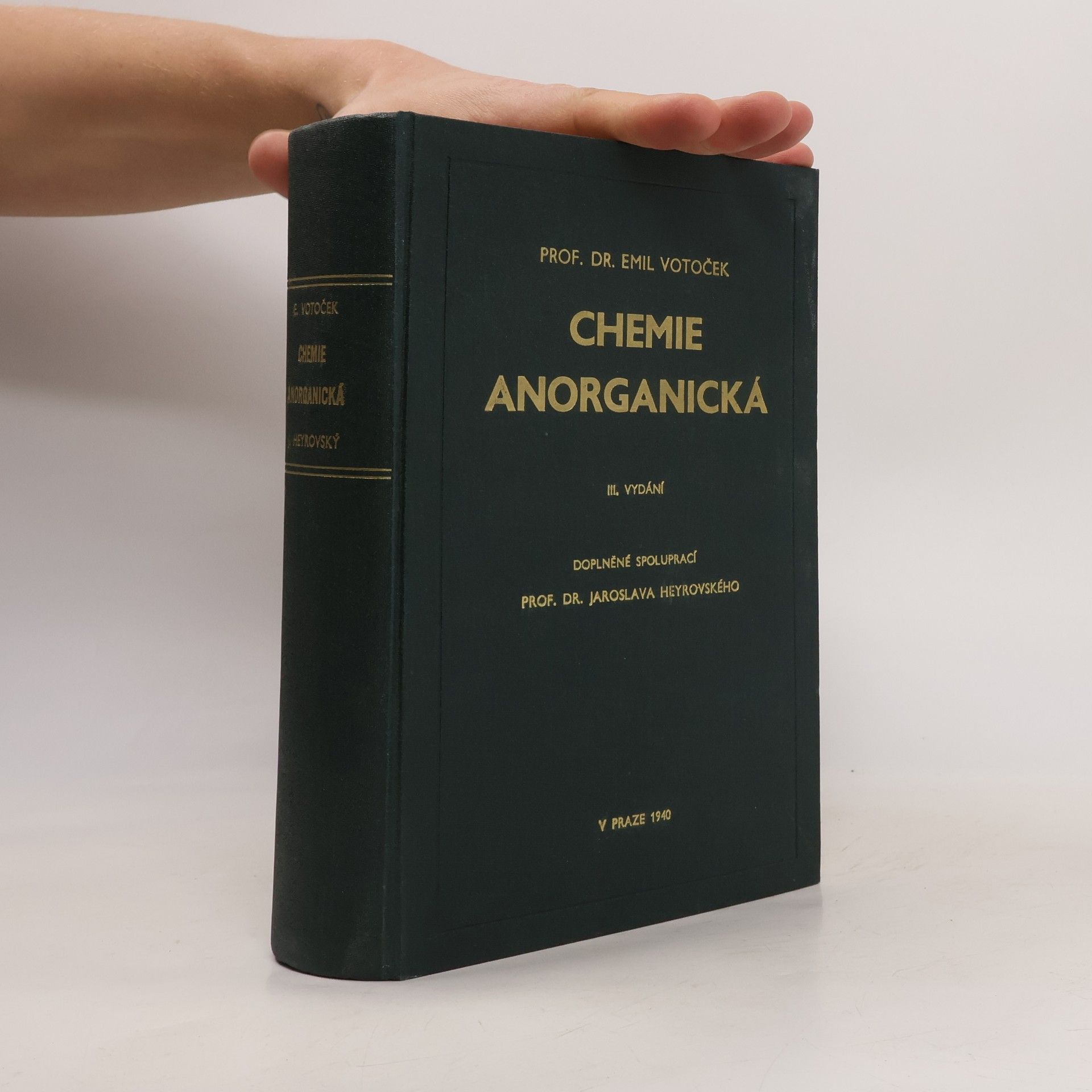 Emil Votoček Chemie anorganická