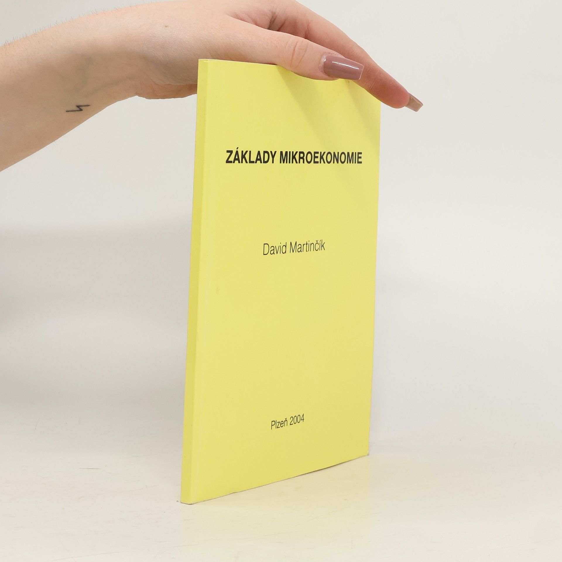 David Martinčík Základy mikroekonomie