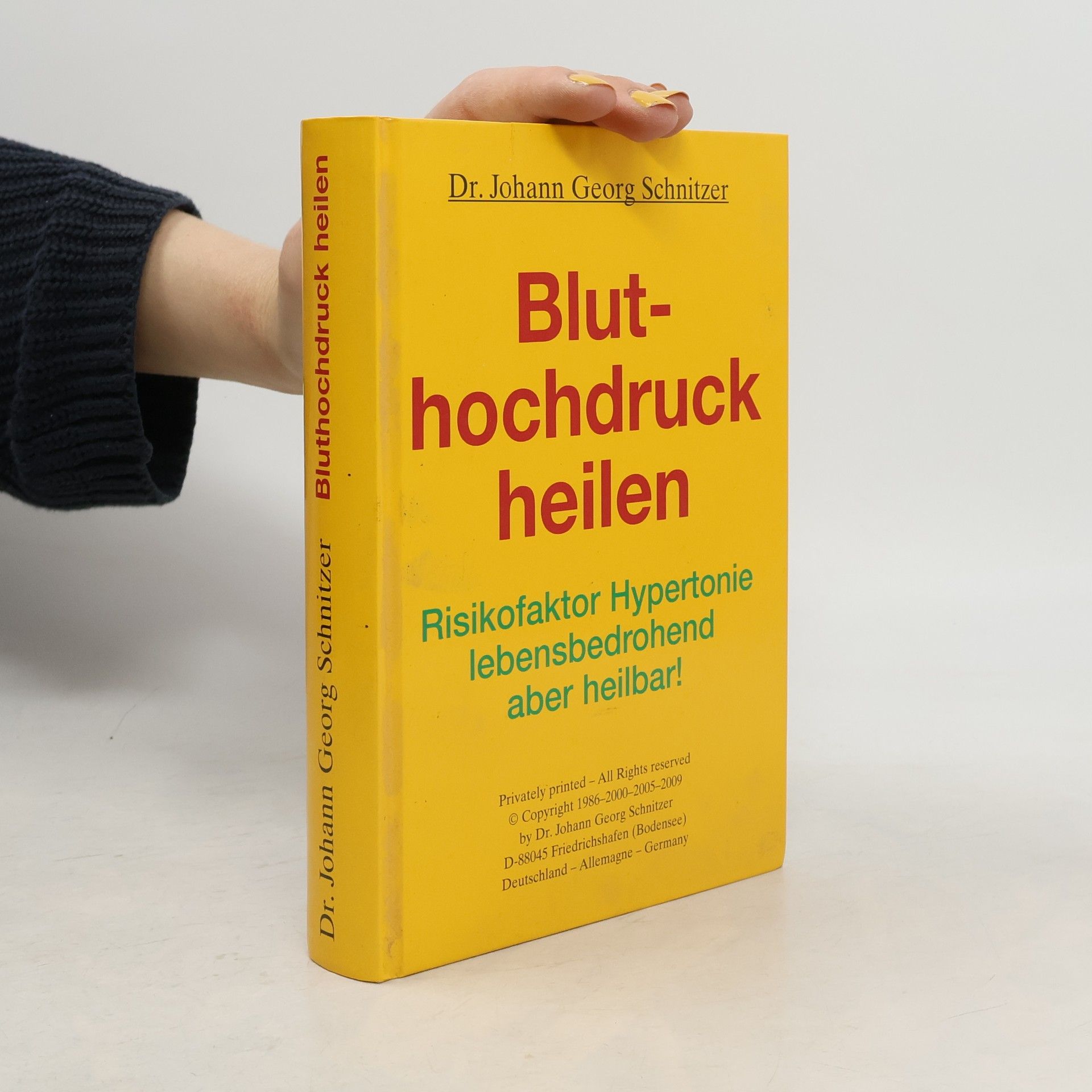 Johann Georg Schnitzer Bluthochdruck heilen