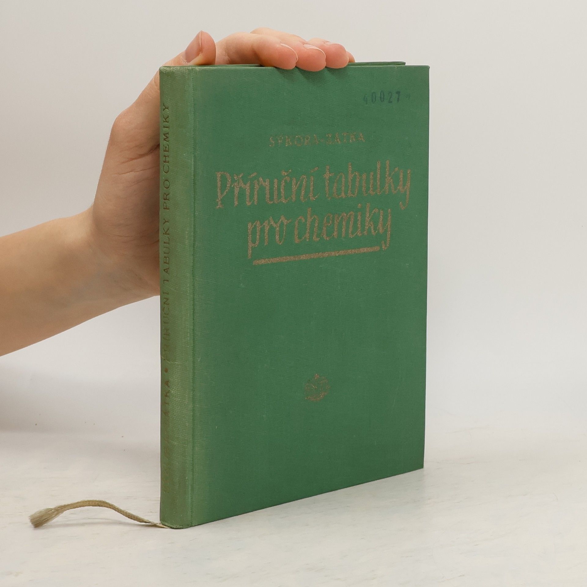 Vladimír Zátka Příruční tabulky pro chemiky