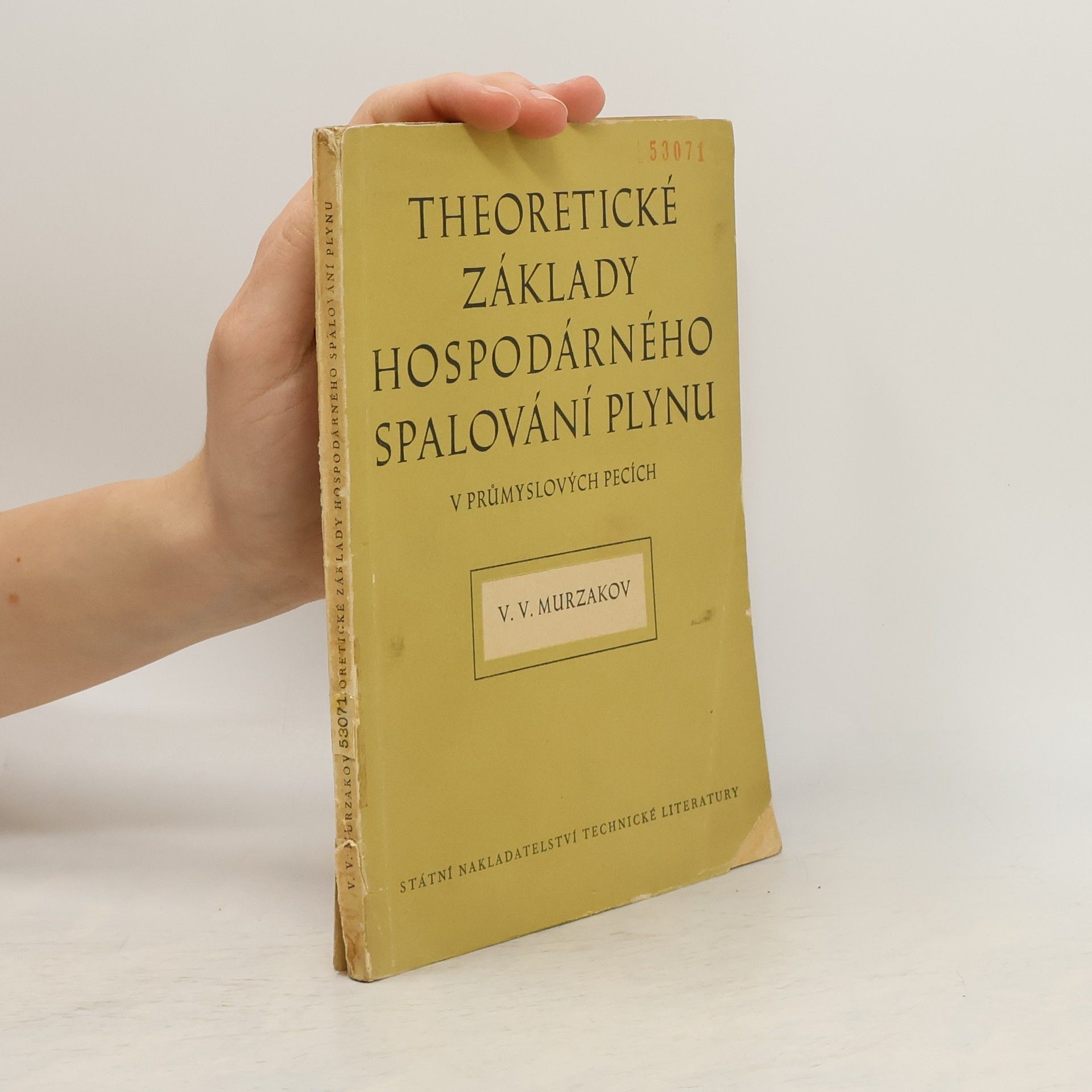 V. V. Murzakov Teoretické základy hospodárného spalování plynu v průmyslových pecích