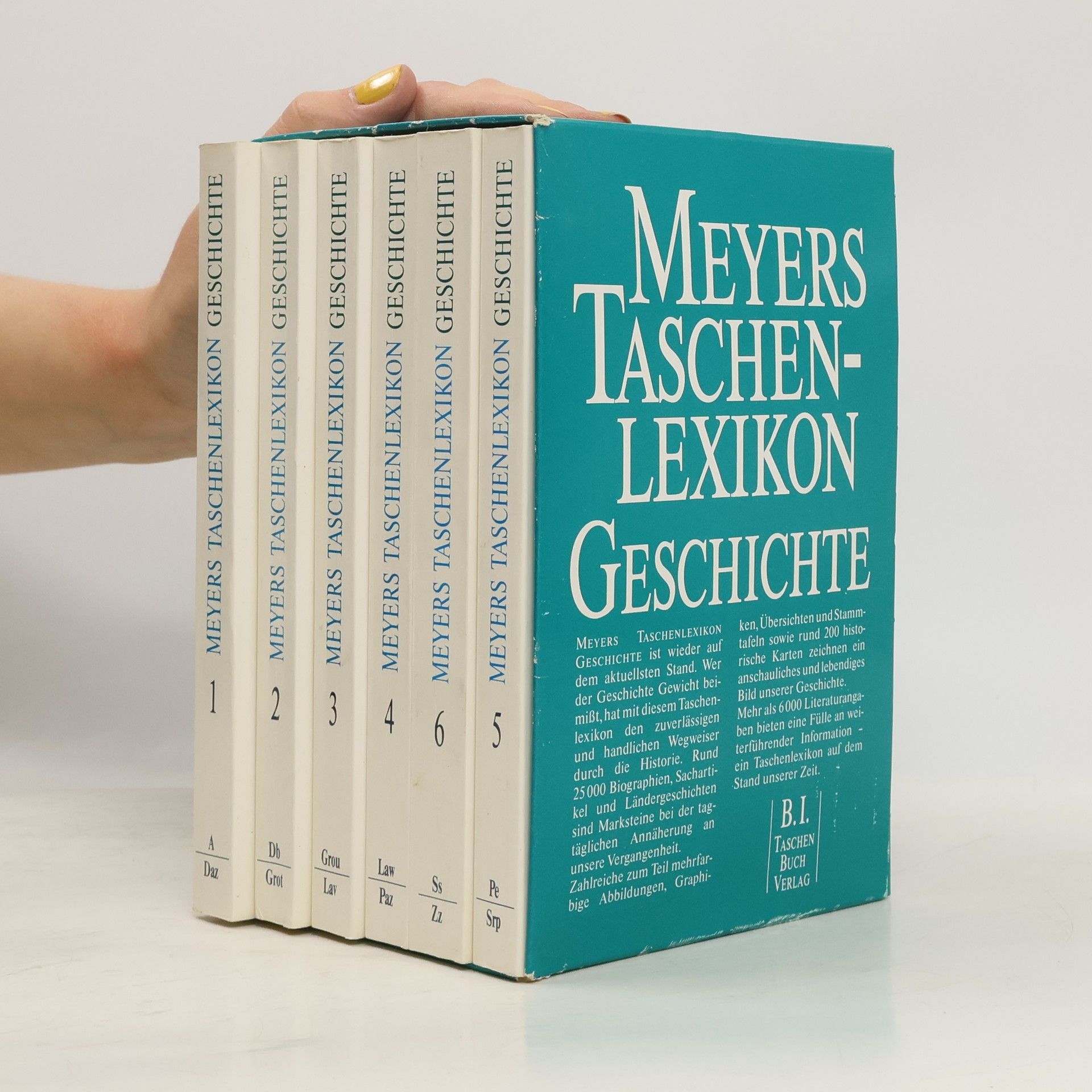 Werner Digel Meyers Taschenlexikon Geschichte in 6 Bänden (6 svazků, komplet v boxu)