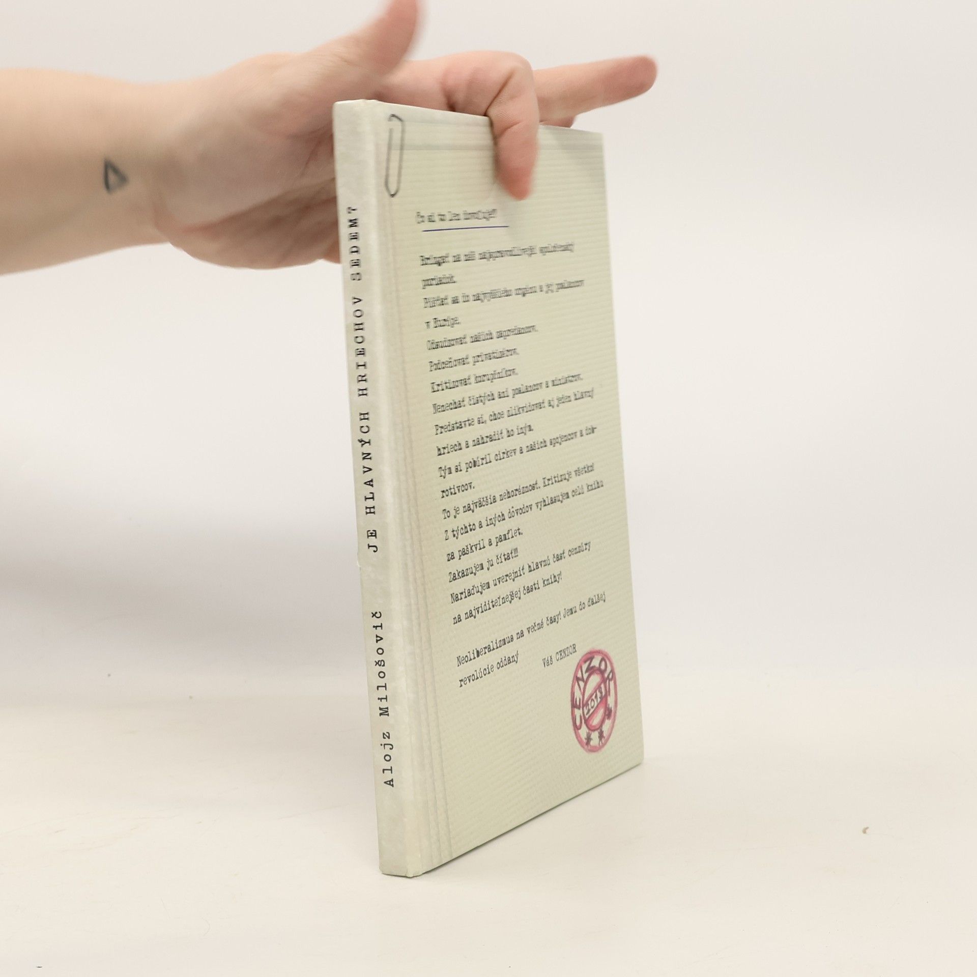 Alojz Milošovič Je hlavných hriechov 7?