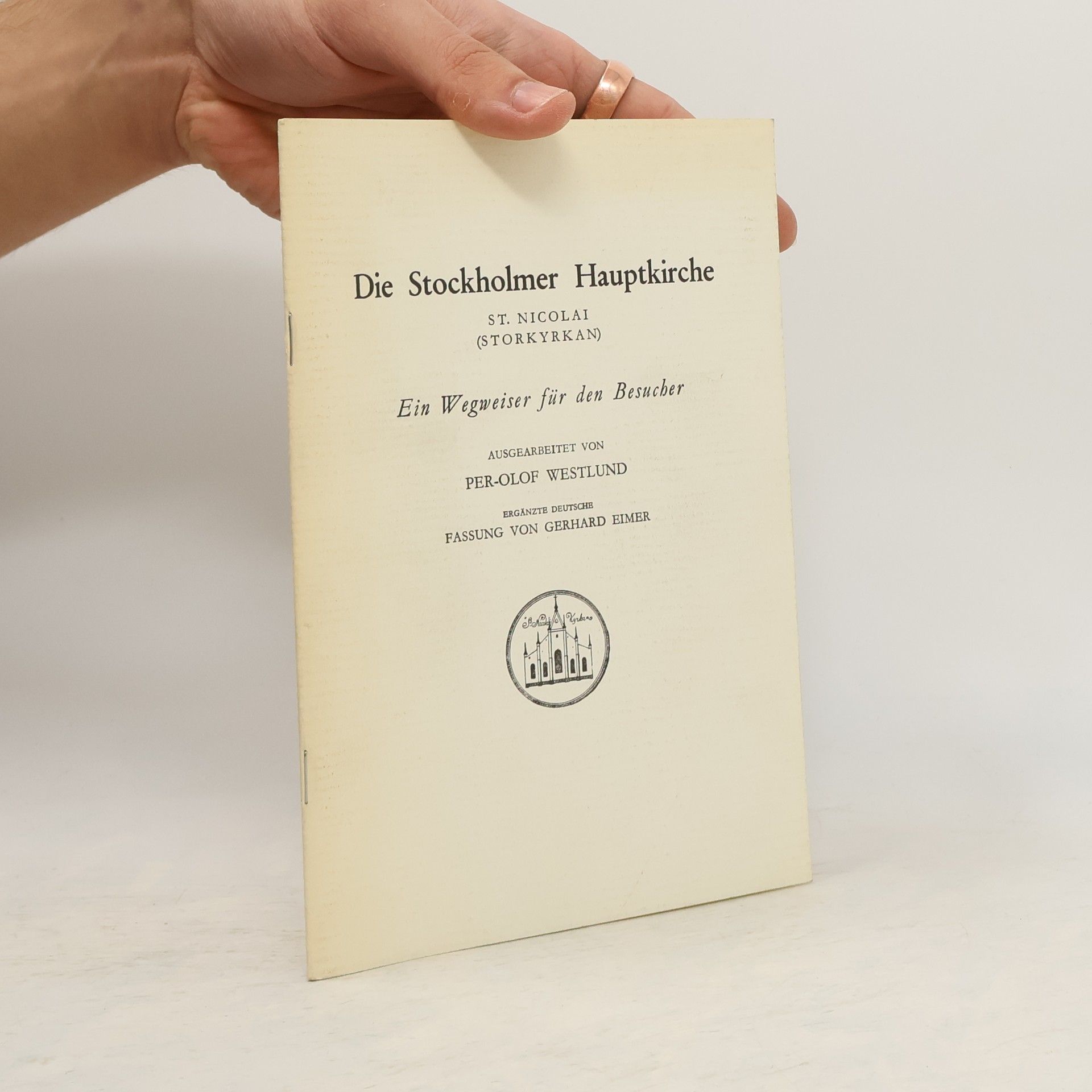 Gerhard Eimer Die Stockholmer Hauptkirche