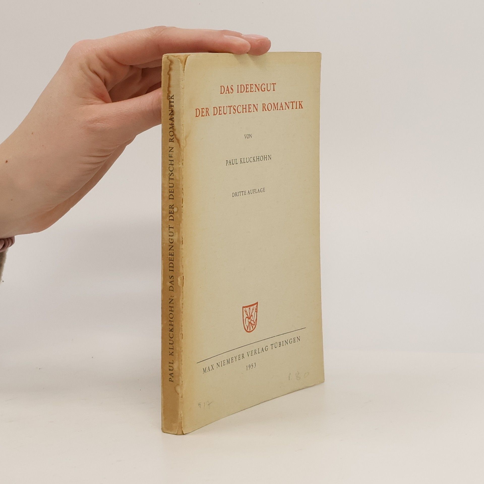 Paul Kluckhohn Das Indeengut der deutschen Romantik