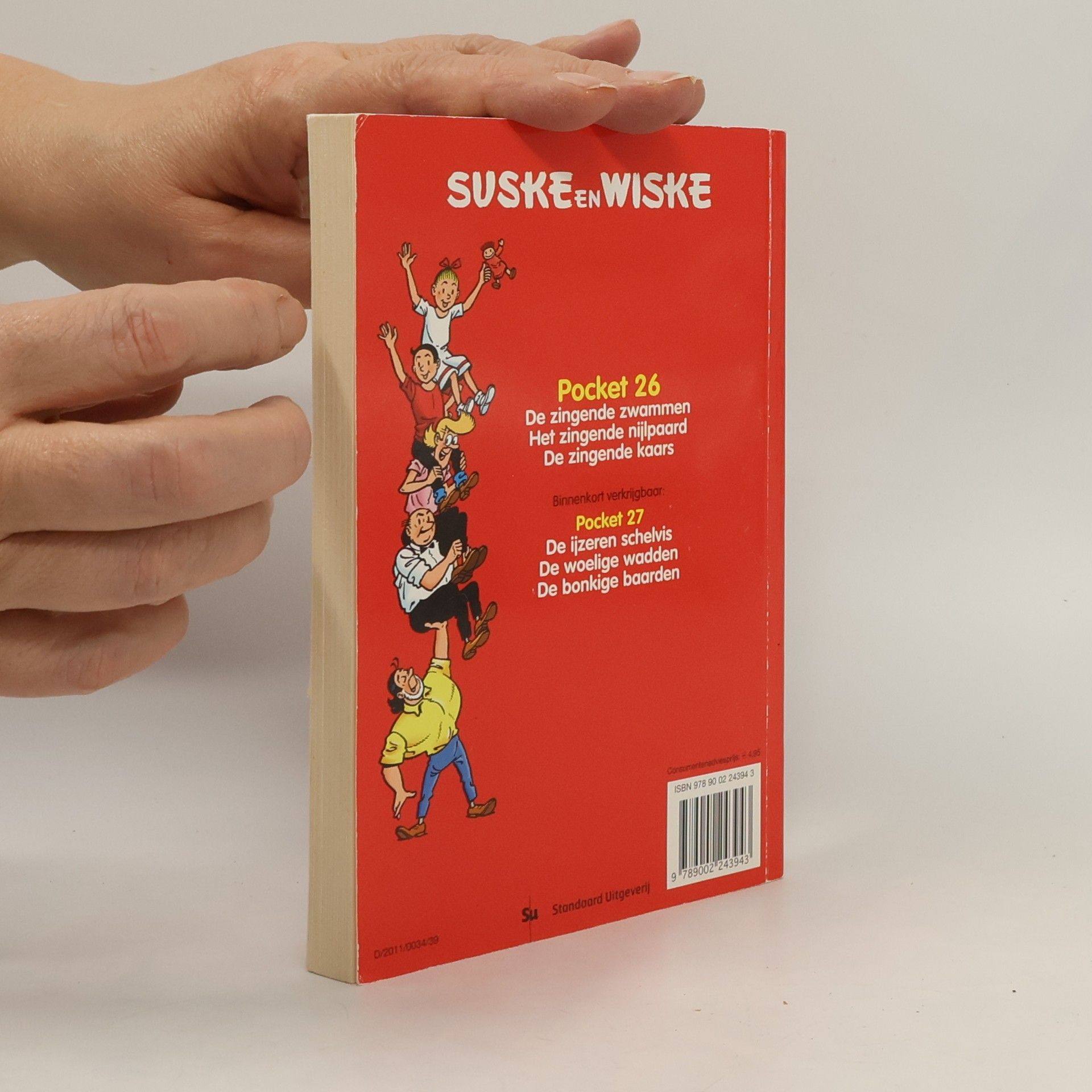 Willy Vandersteen Suske en Wiske Pocket - 26: De zingende zwammen - Het zingende nijlpaard - De zingende kaars