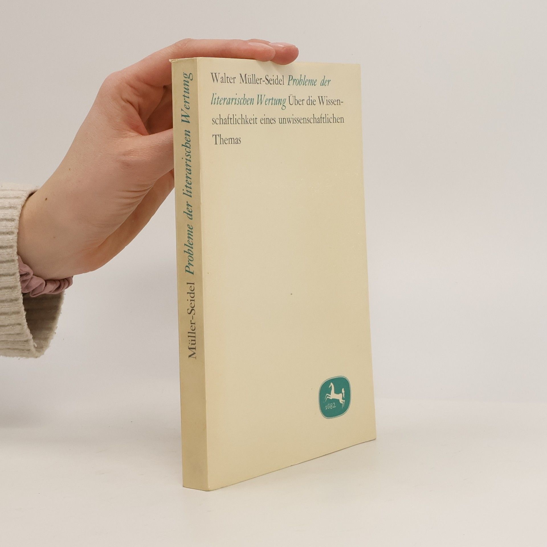 Walter Müller Probleme der Literarischen Wertung