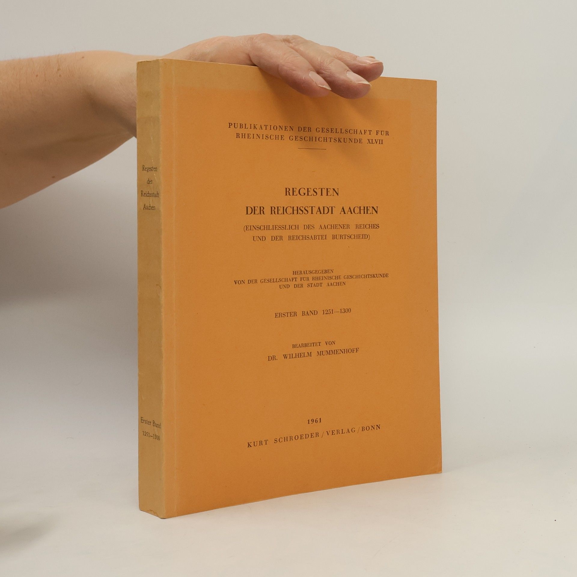 Autorenkollektiv Regesten der reichsstadt Aachen