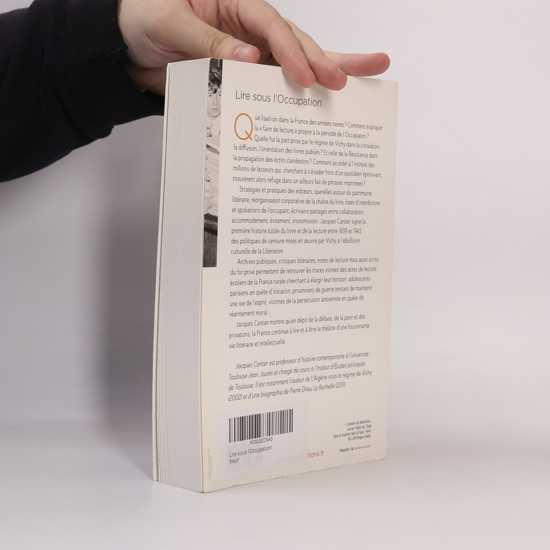 Jacques Cantier Lire sous l'Occupation