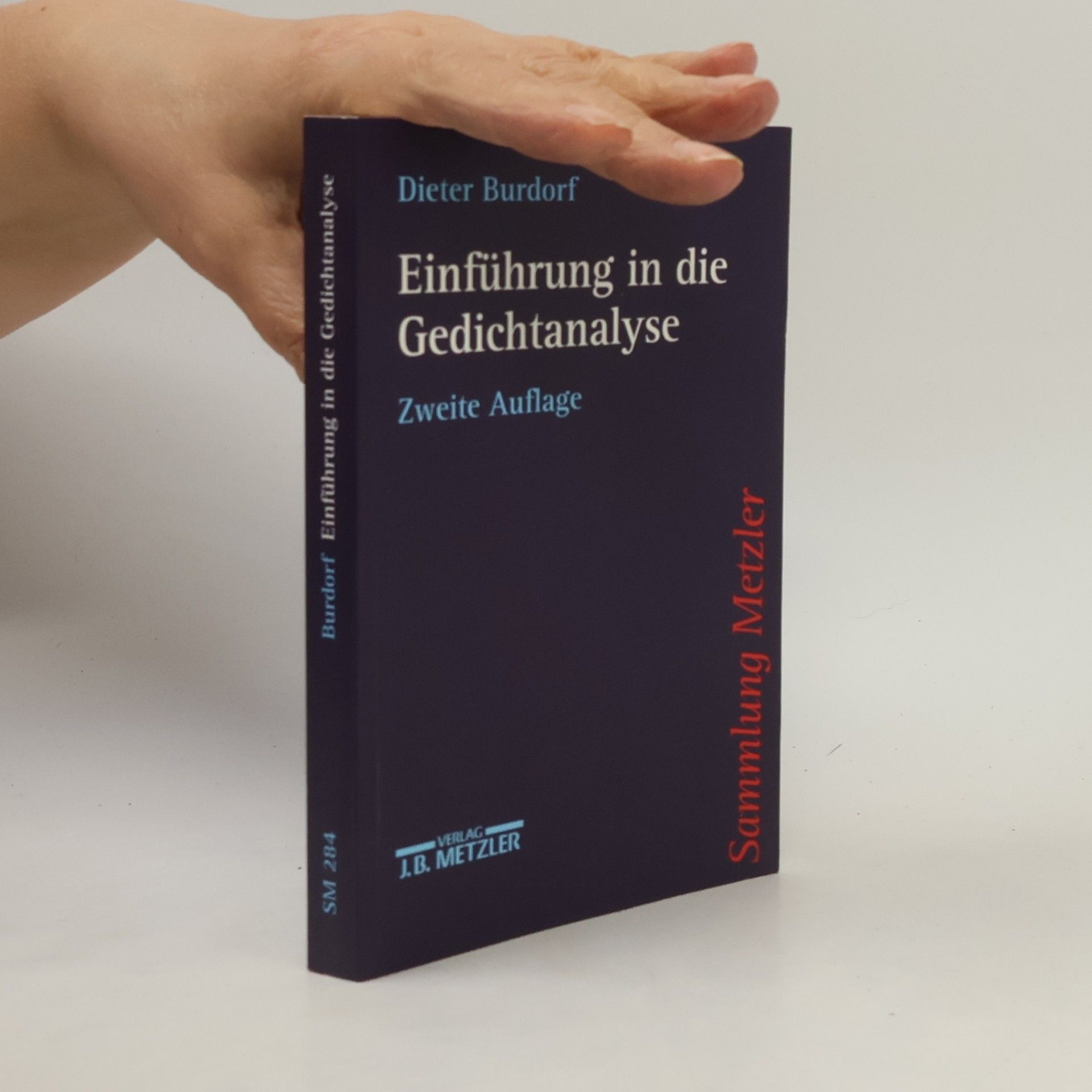 Dieter Burdorf Einführung in die Gedichtanalyse