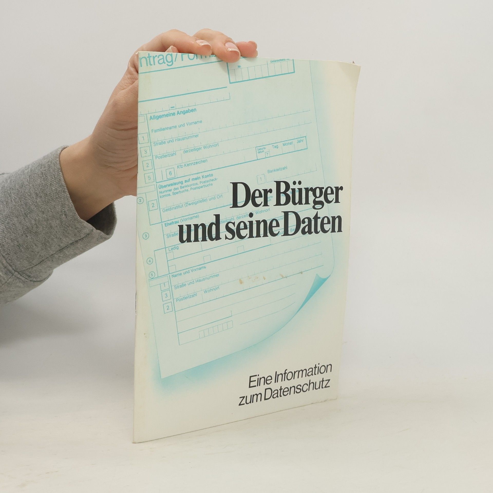 Various authors Der Bürger und seine Daten