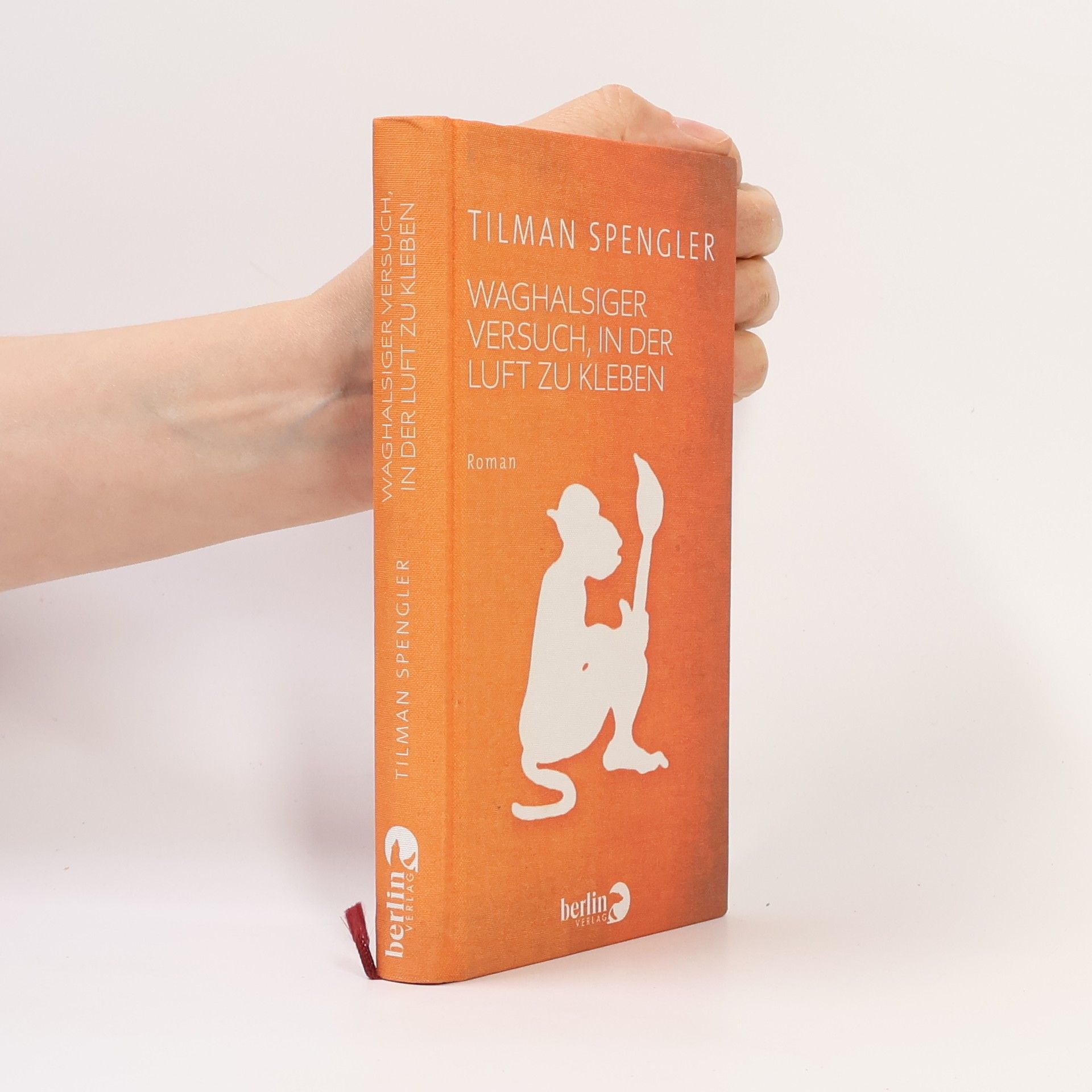 Waghalsiger Versuch, in der Luft zu kleben