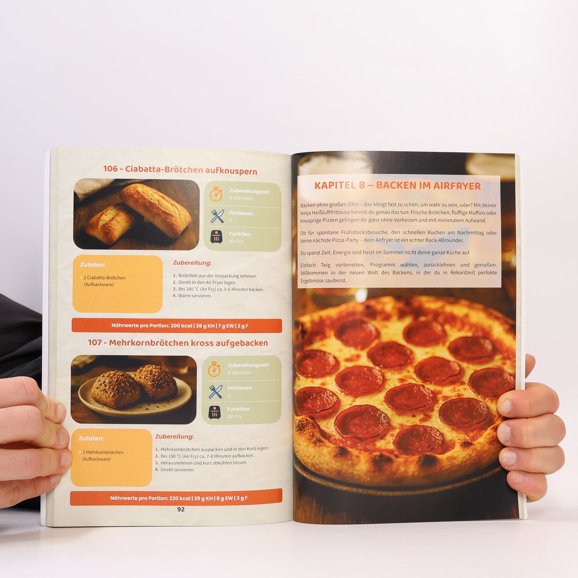 Johann Weber All-in-one Ninha. Heißluftfritteuse Rezeptbuch
