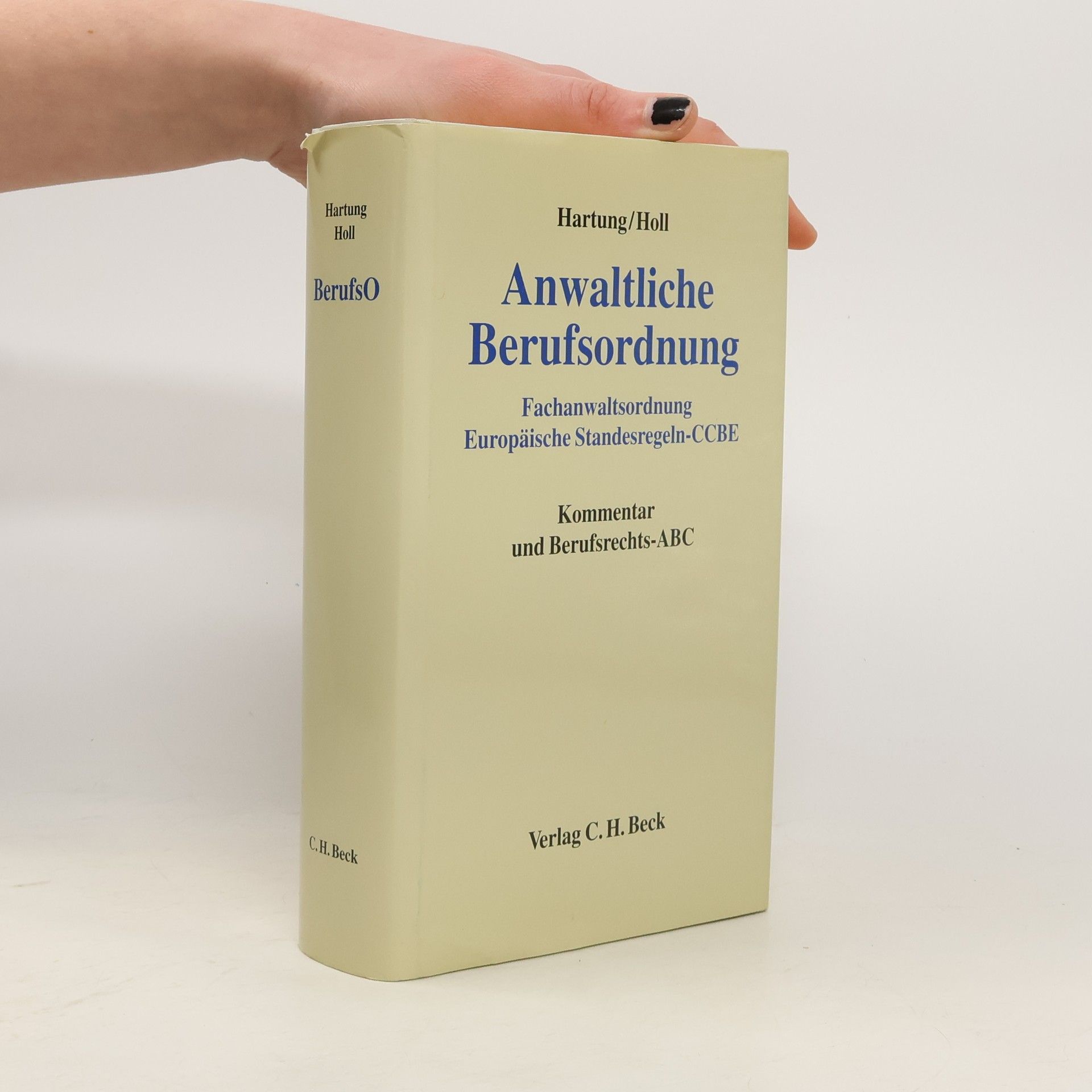 Wolfgang Hartung Anwaltliche Berufsordnung