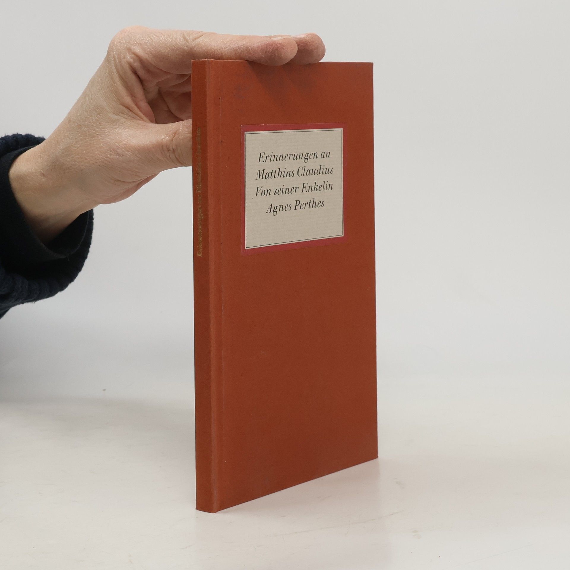 Agnes Perthes Erinnerungen an Matthias Claudius