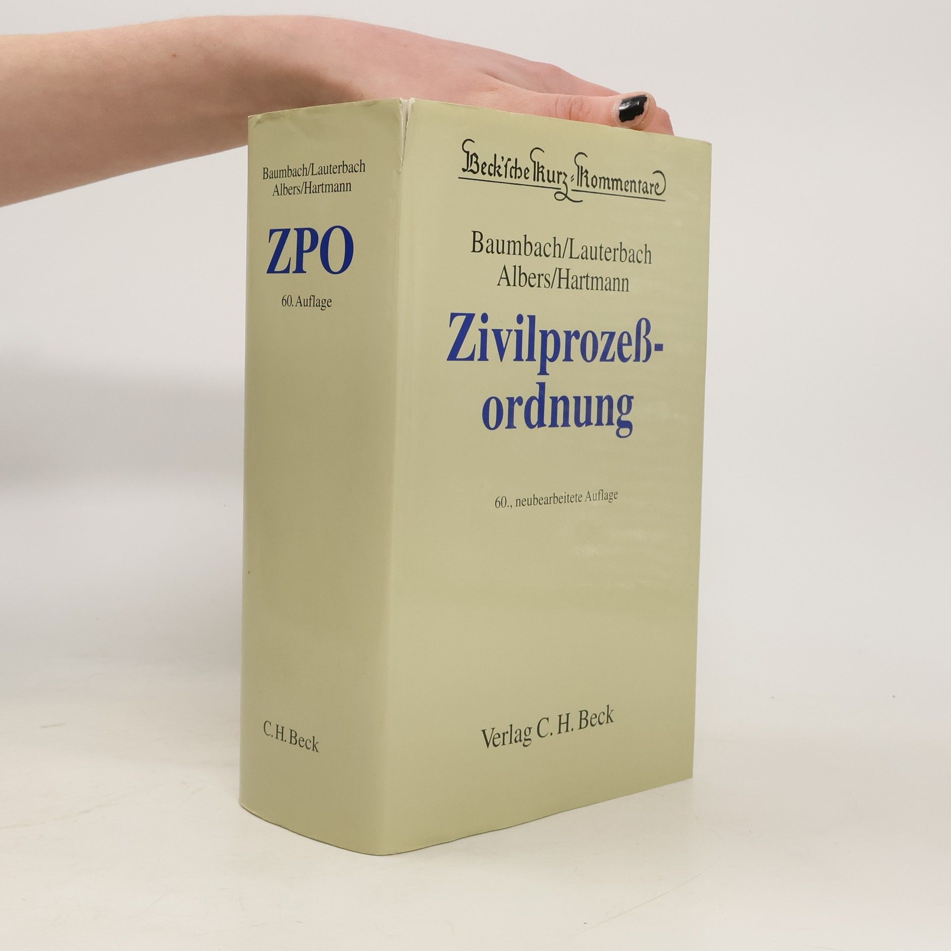 Beck'sche Kurzkommentare - 1: Zivilprozeßordnung