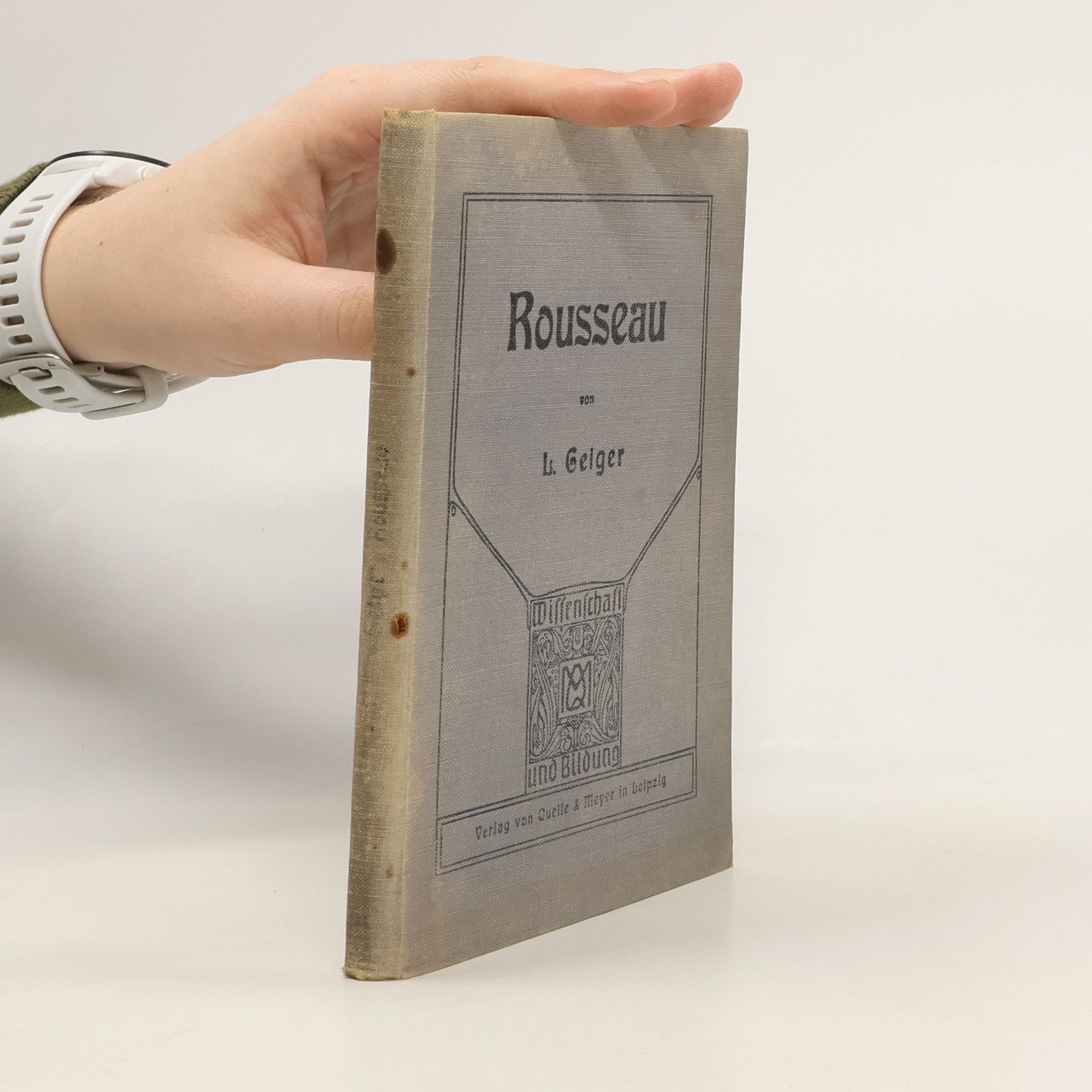 Ludwig Geiger Jean Jacques Rousseau