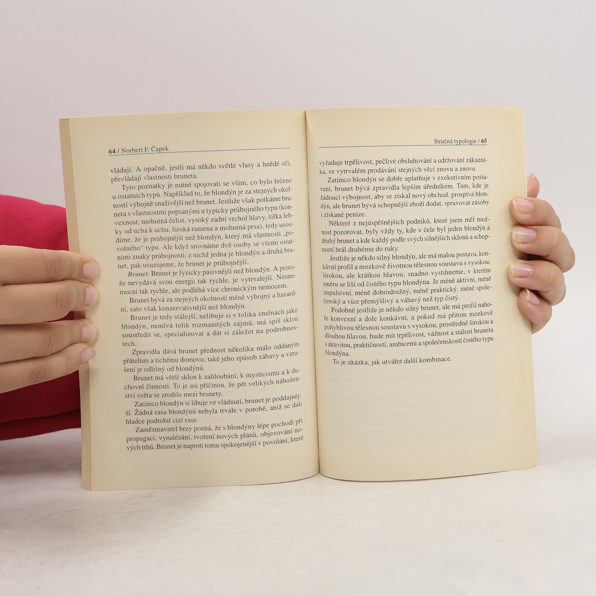 Norbert Fabián Čapek Stručná typologie