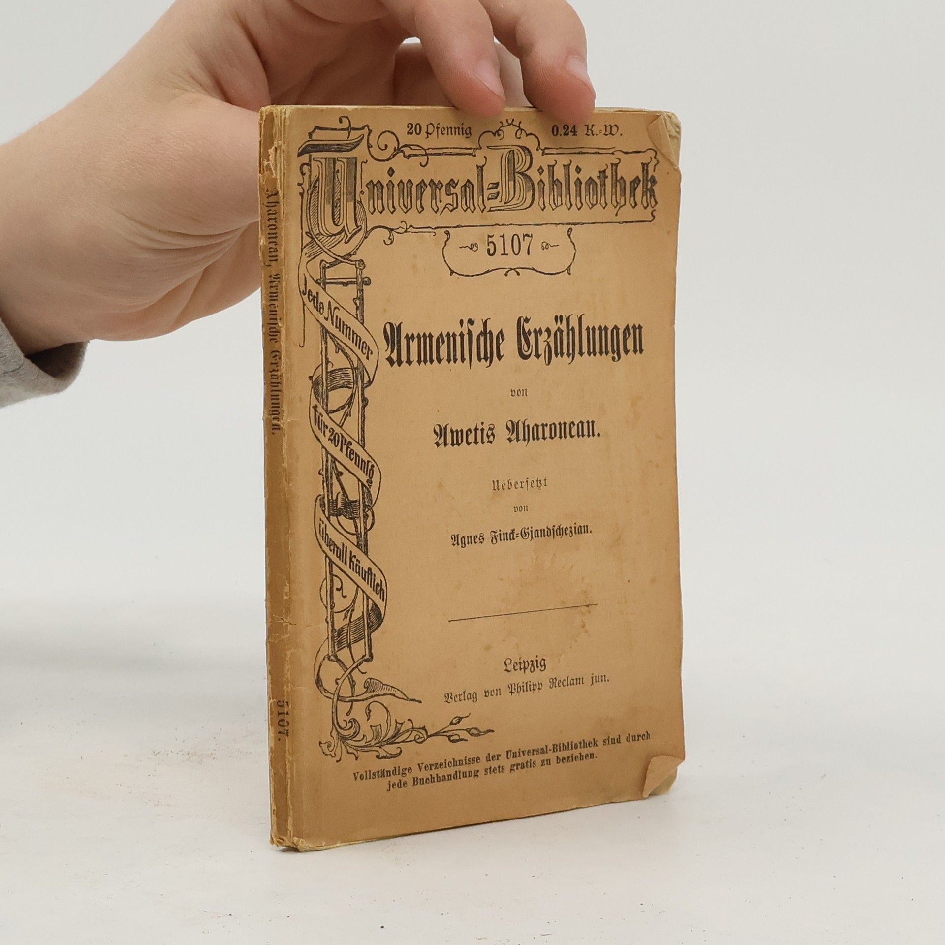 Awetis Aharonean Armenische Erzählungen