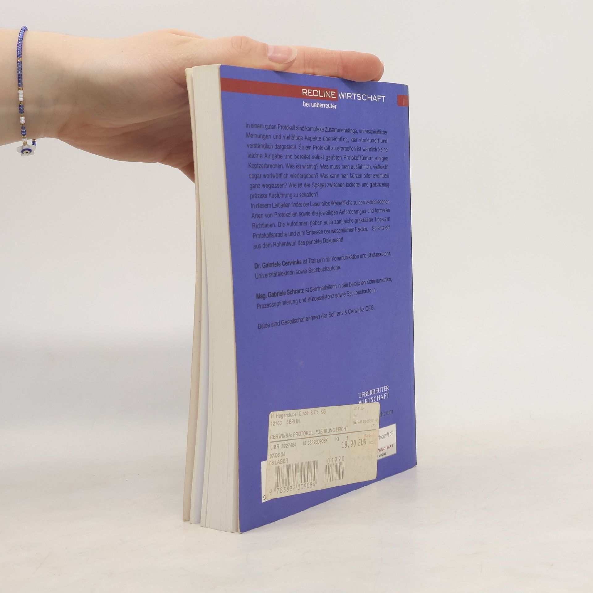 Gabriele Cerwinka Redline Wirtschaft: Protokollführung leicht gemacht
