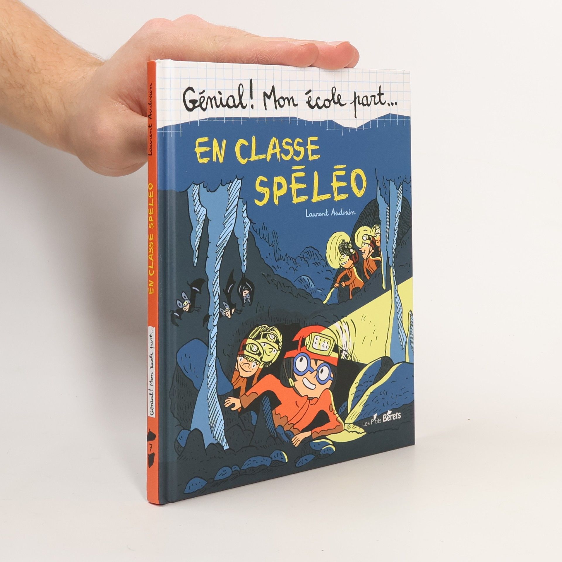 Laurent Audouin En classe spéléo