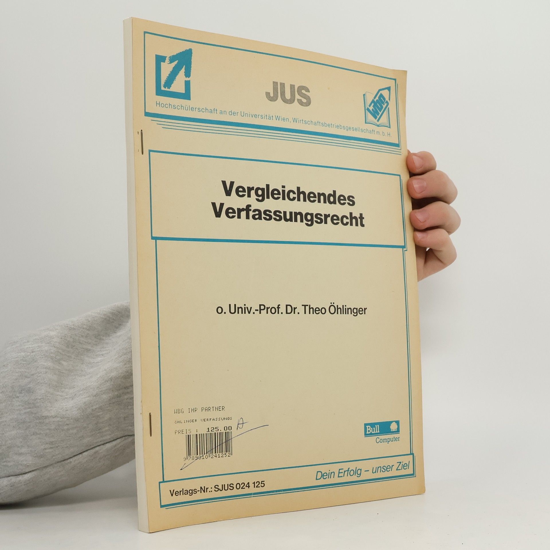 Theo Öhlinger Vergleichendes Verfassungsrecht